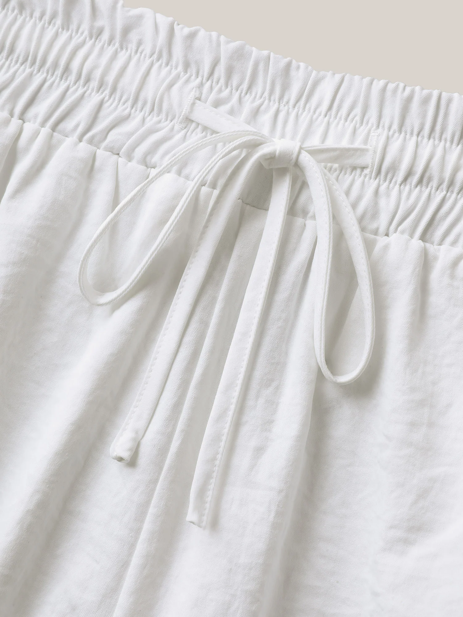 Lace Trim Wide-Leg Tie Pants - Image 7