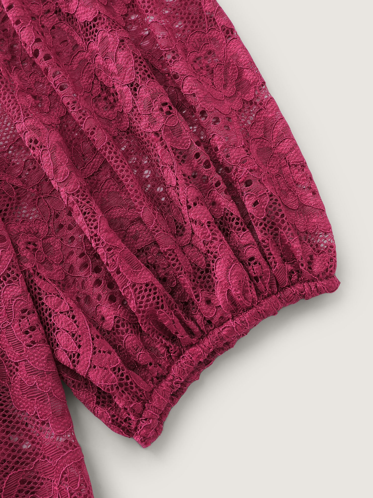 Lace Two-Piece Knotted Midi Dress - Image 6