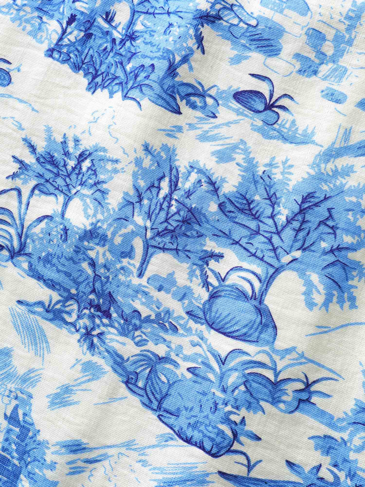Landscape Floral Print Cinched-Waist Maxi Dress - Image 5
