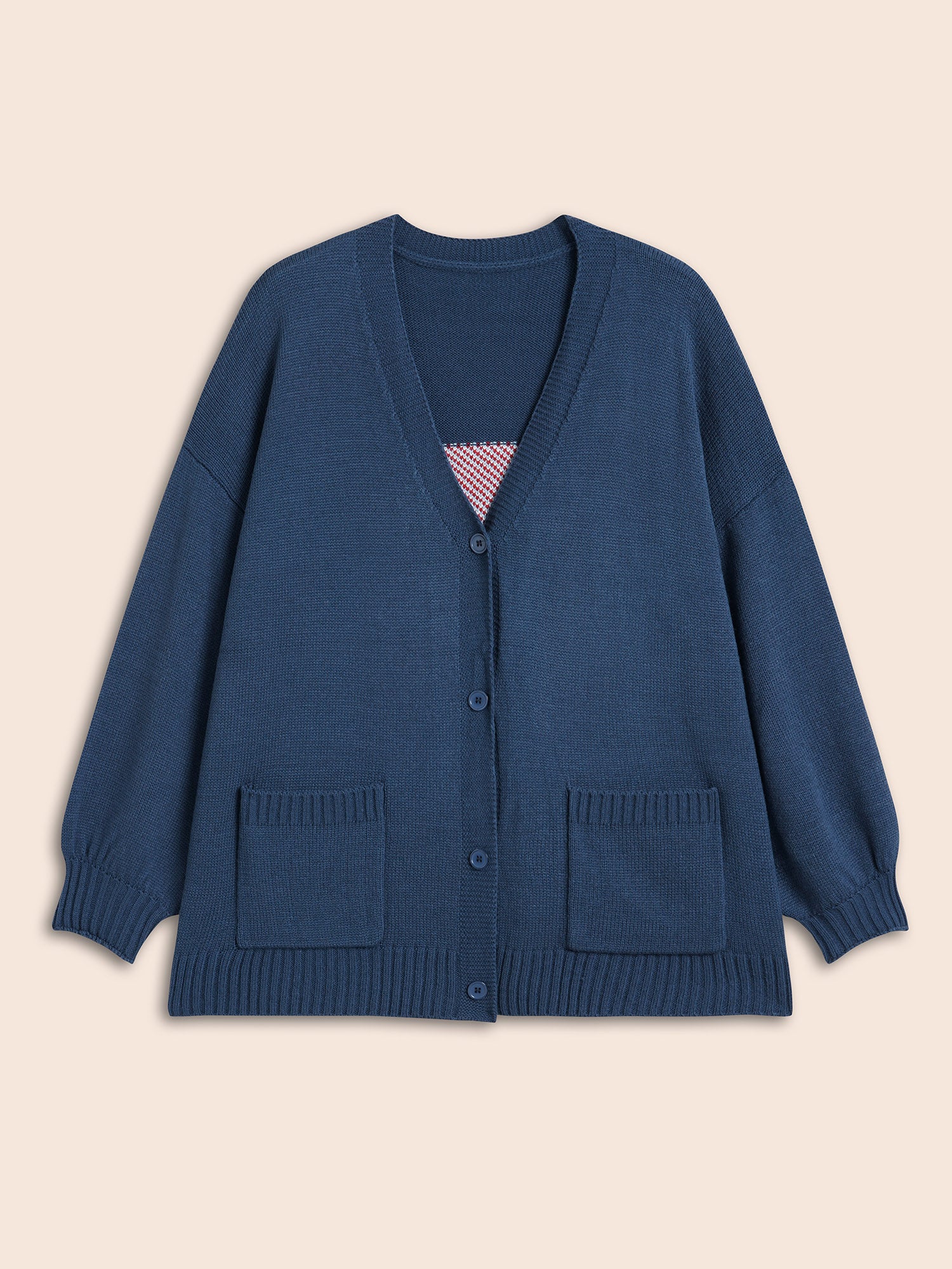 Landscape Pattern Drop Shoulder Sleeve Cardigan - Image 8