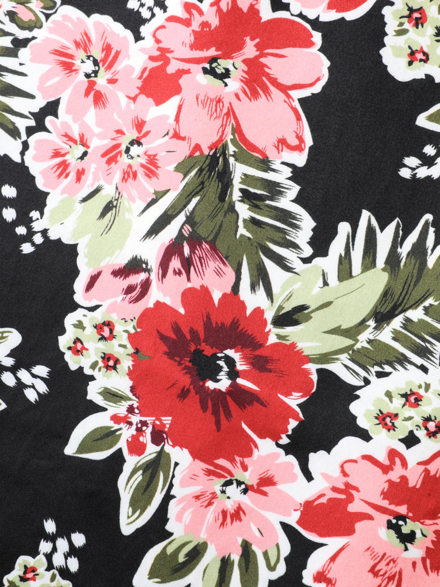 Large Floral Print Off-Shoulder Top - Image 5
