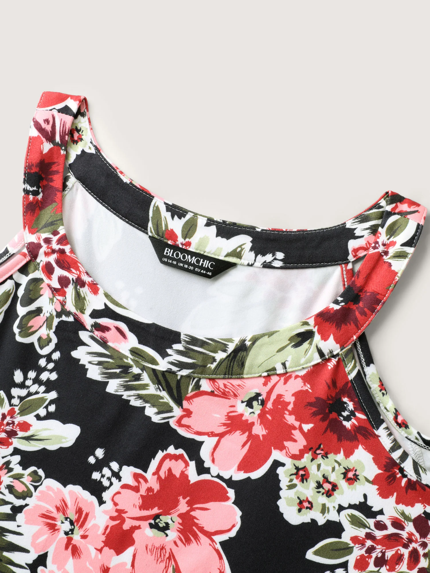 Large Floral Print Off-Shoulder Top - Image 6