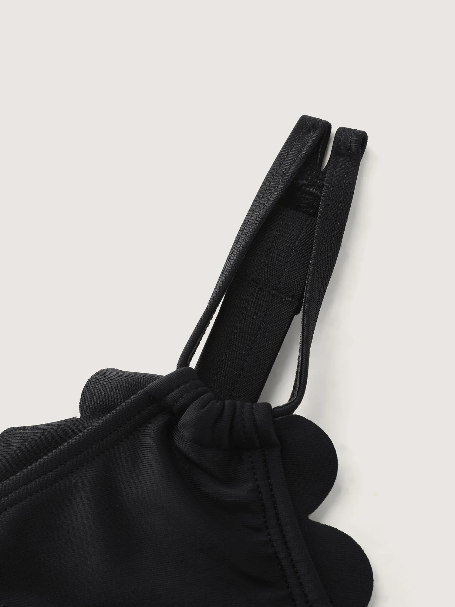 Laser Cut Arc-Shaped Hem Knotted Swim Dress - Image 6