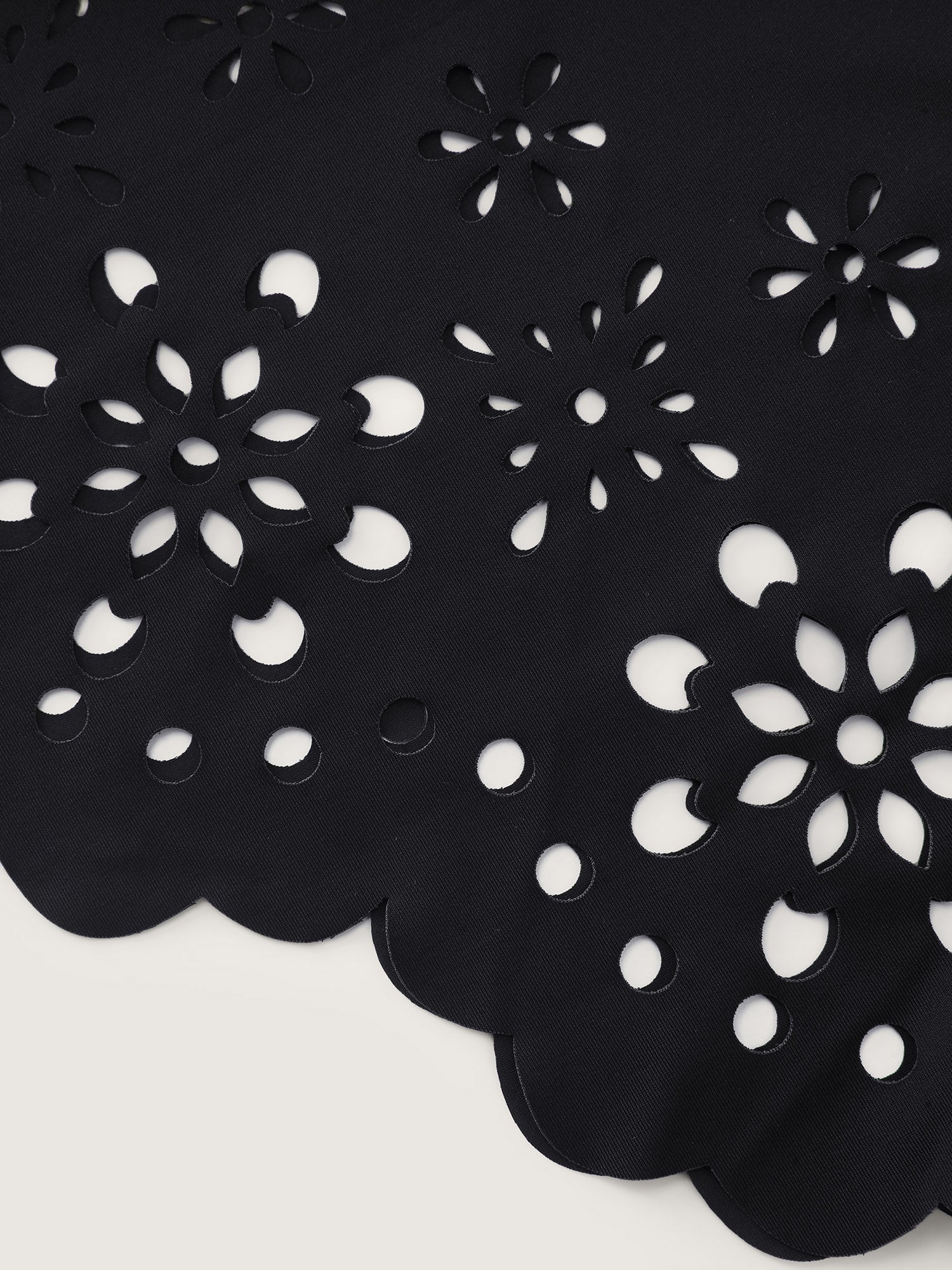 Laser Cut-Out Pleated Swim Skirt - Image 5