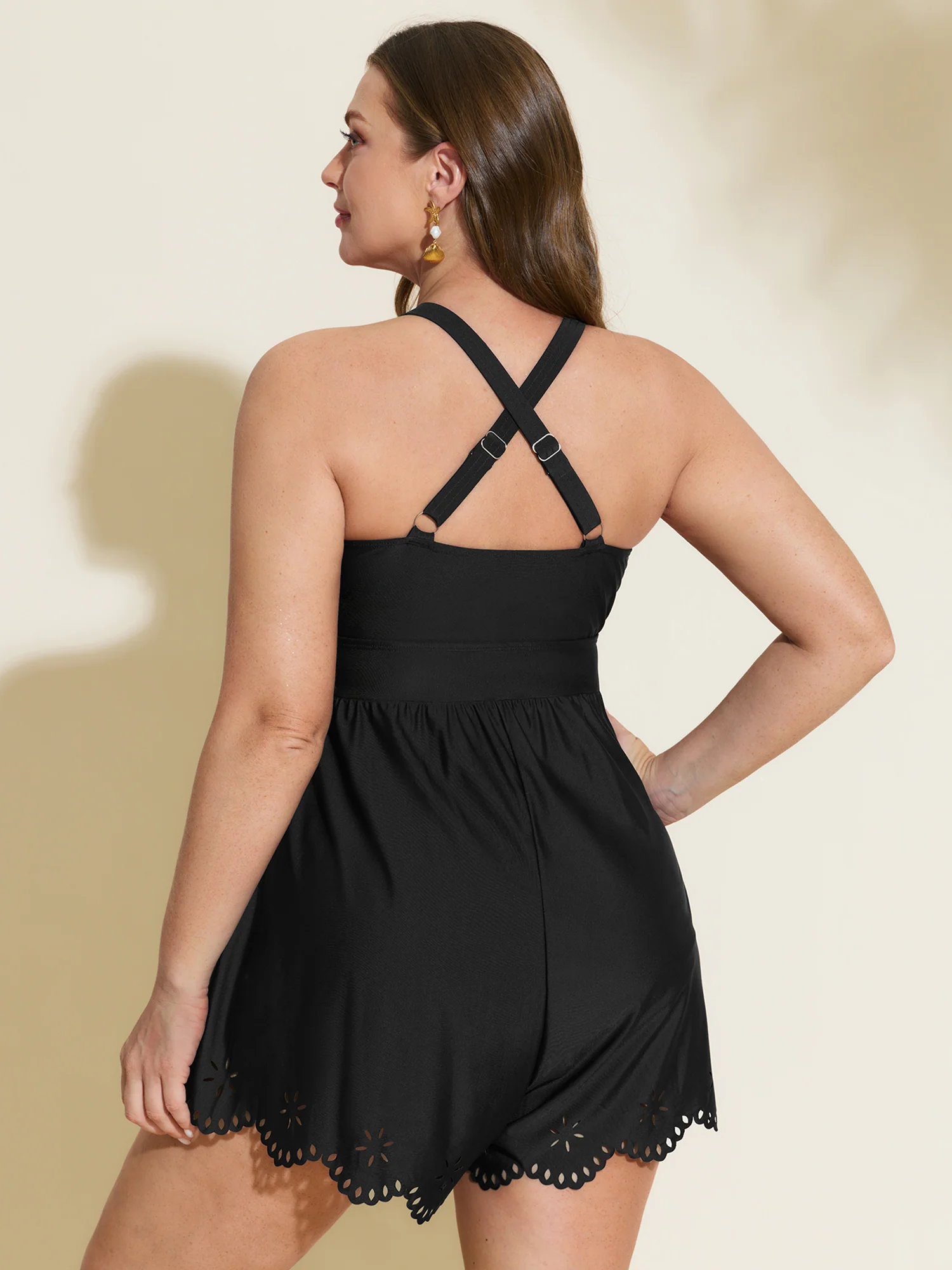 Laser Cut Pockets One-Piece Swim - Image 6