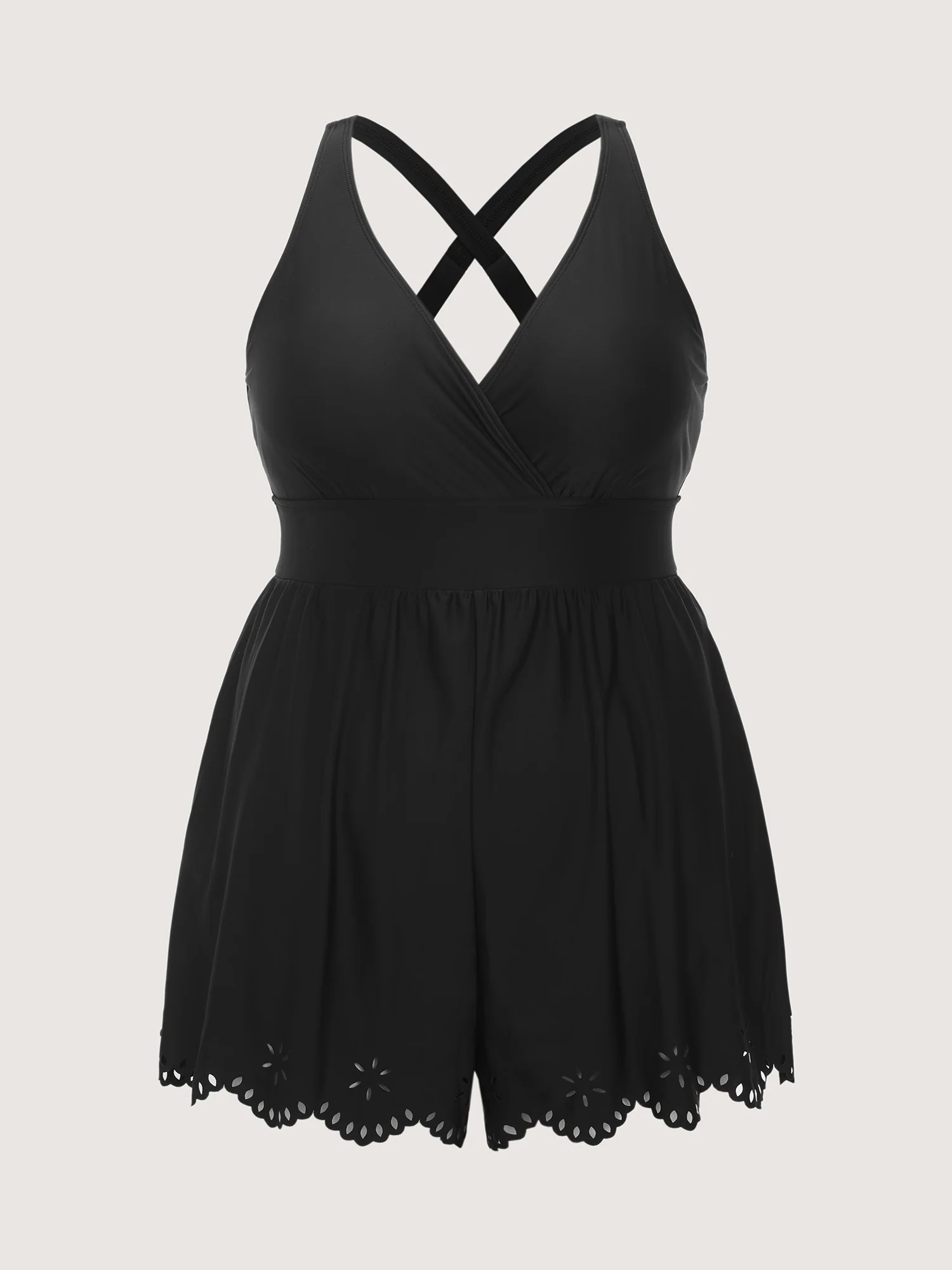 Laser Cut Pockets One-Piece Swim - Image 9