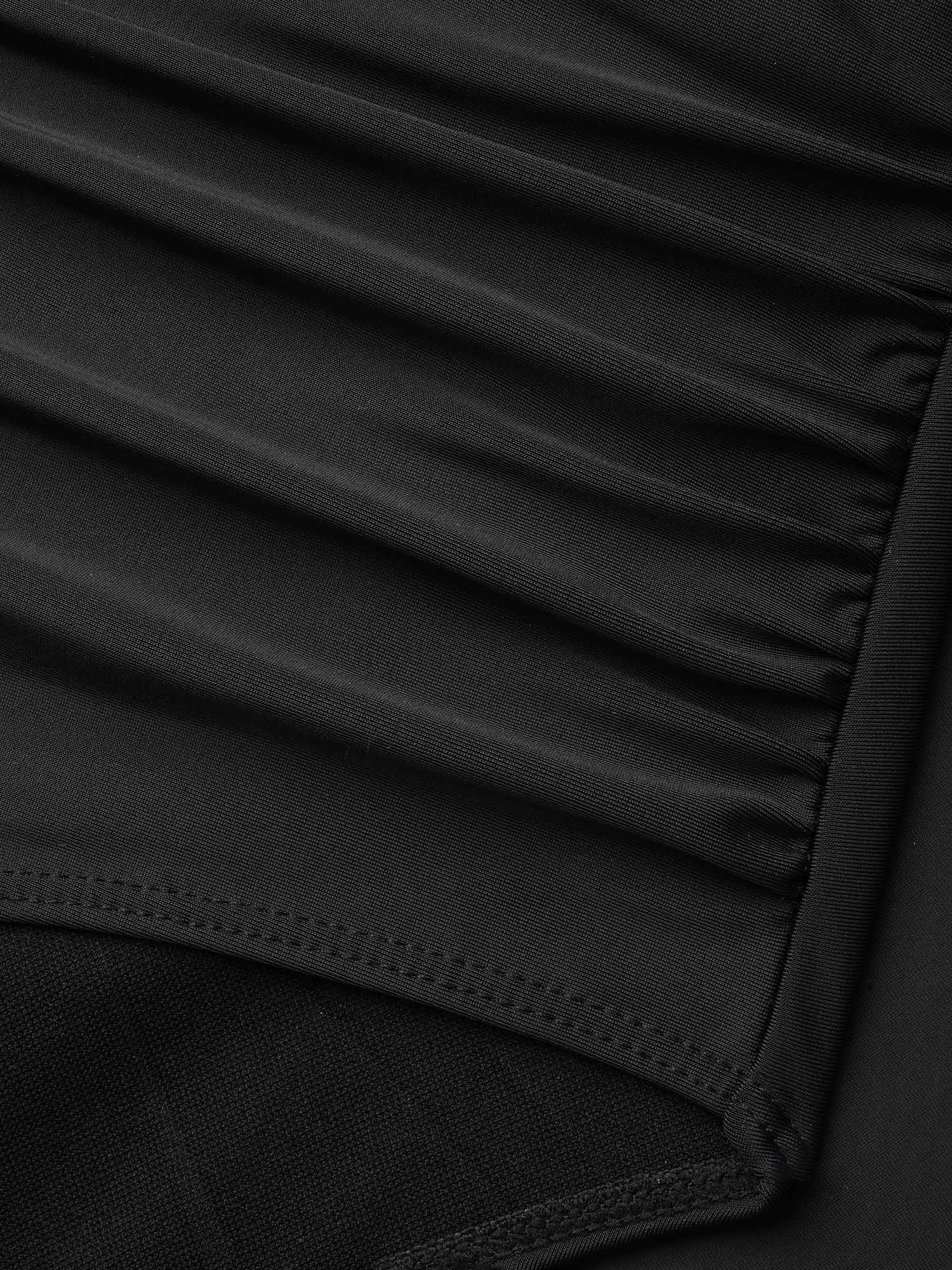Layered Hips Coverage Slit Swim Skirt - Image 6