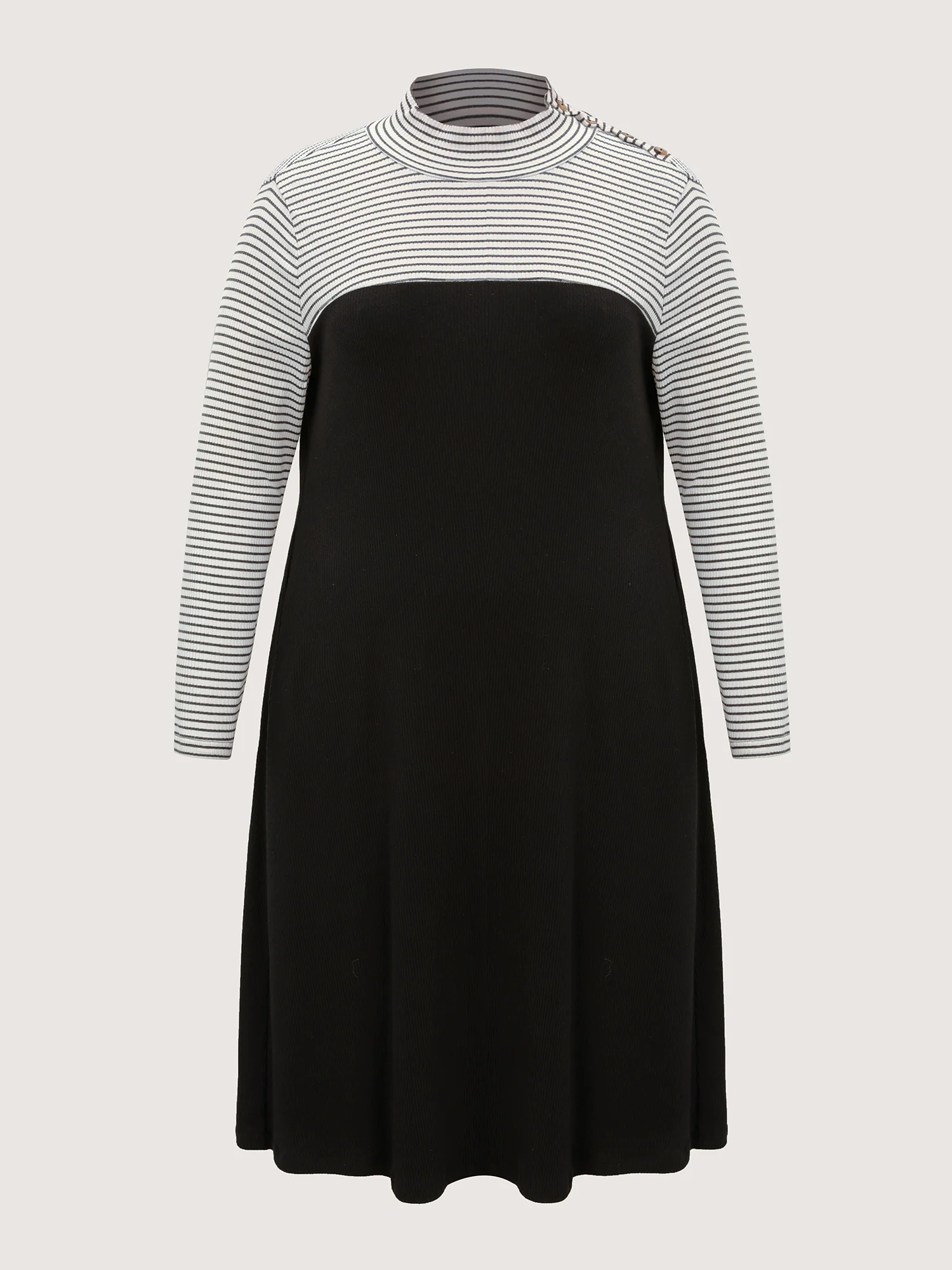 Layered Keep it Casual Stripe Midi Dress - Image 7