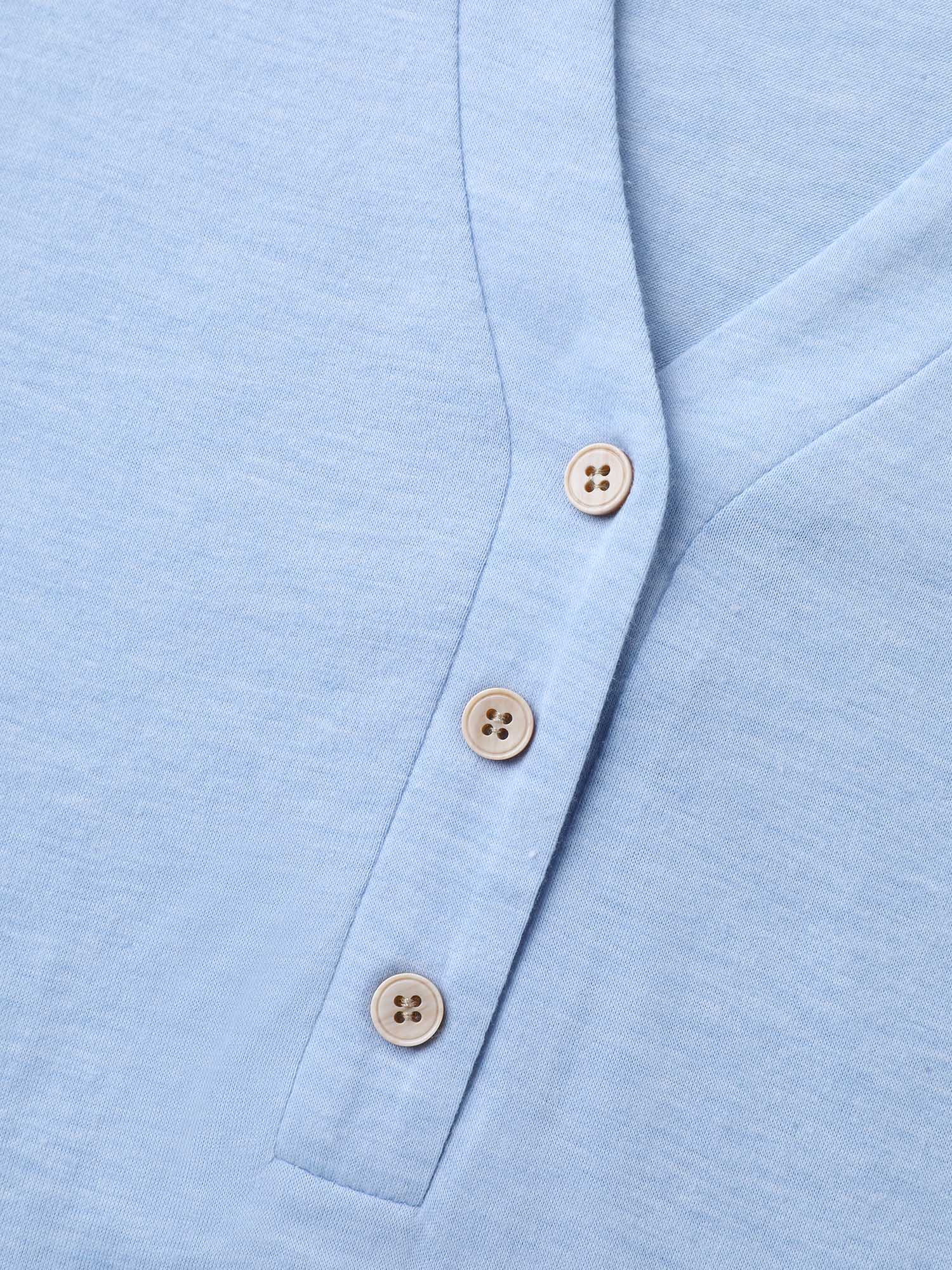 Layered Lotus Leaf Sleeve Plain T-Shirt - Image 5