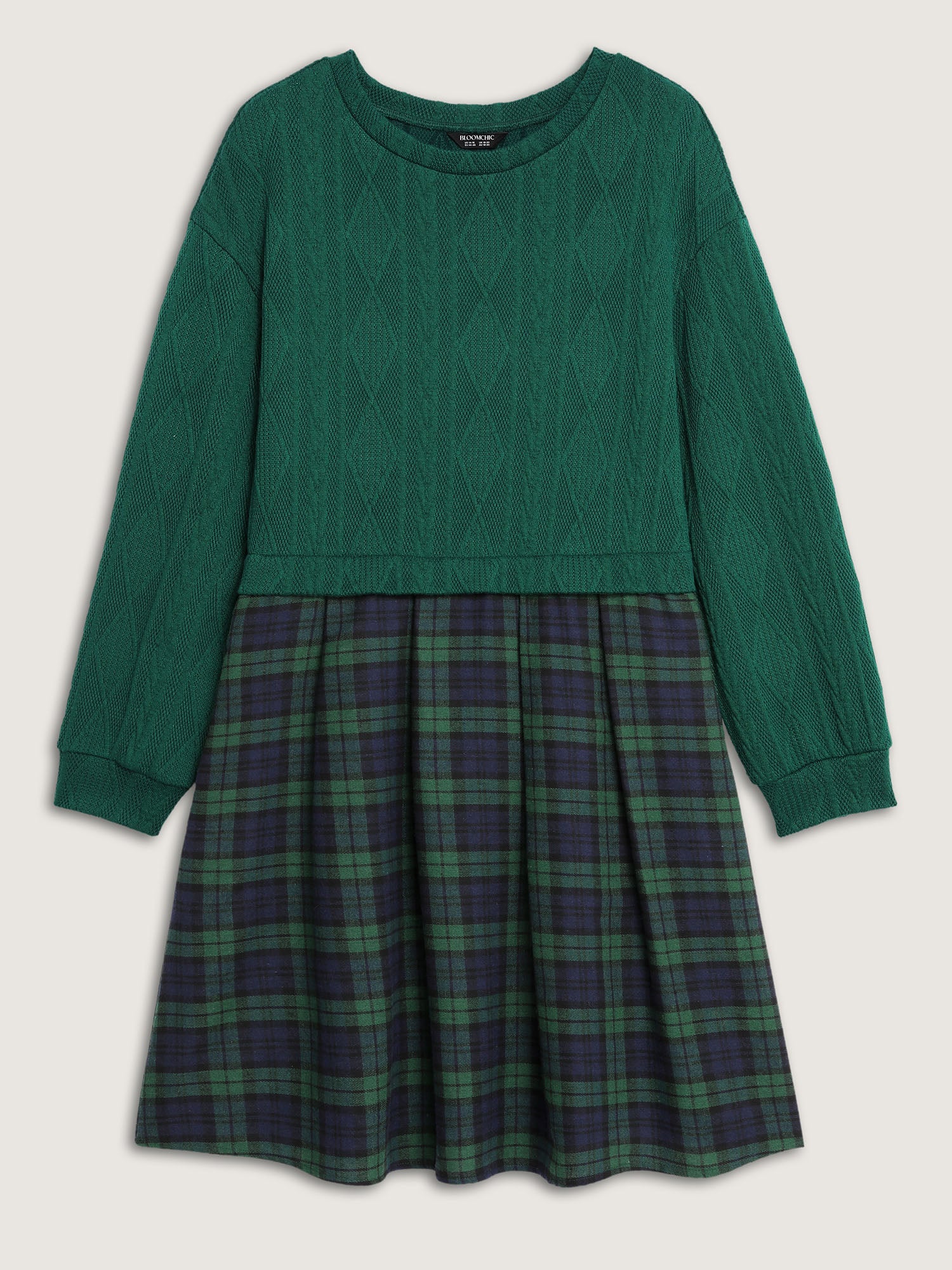 Layered Plaid Pockets Mini Dress - Image 7
