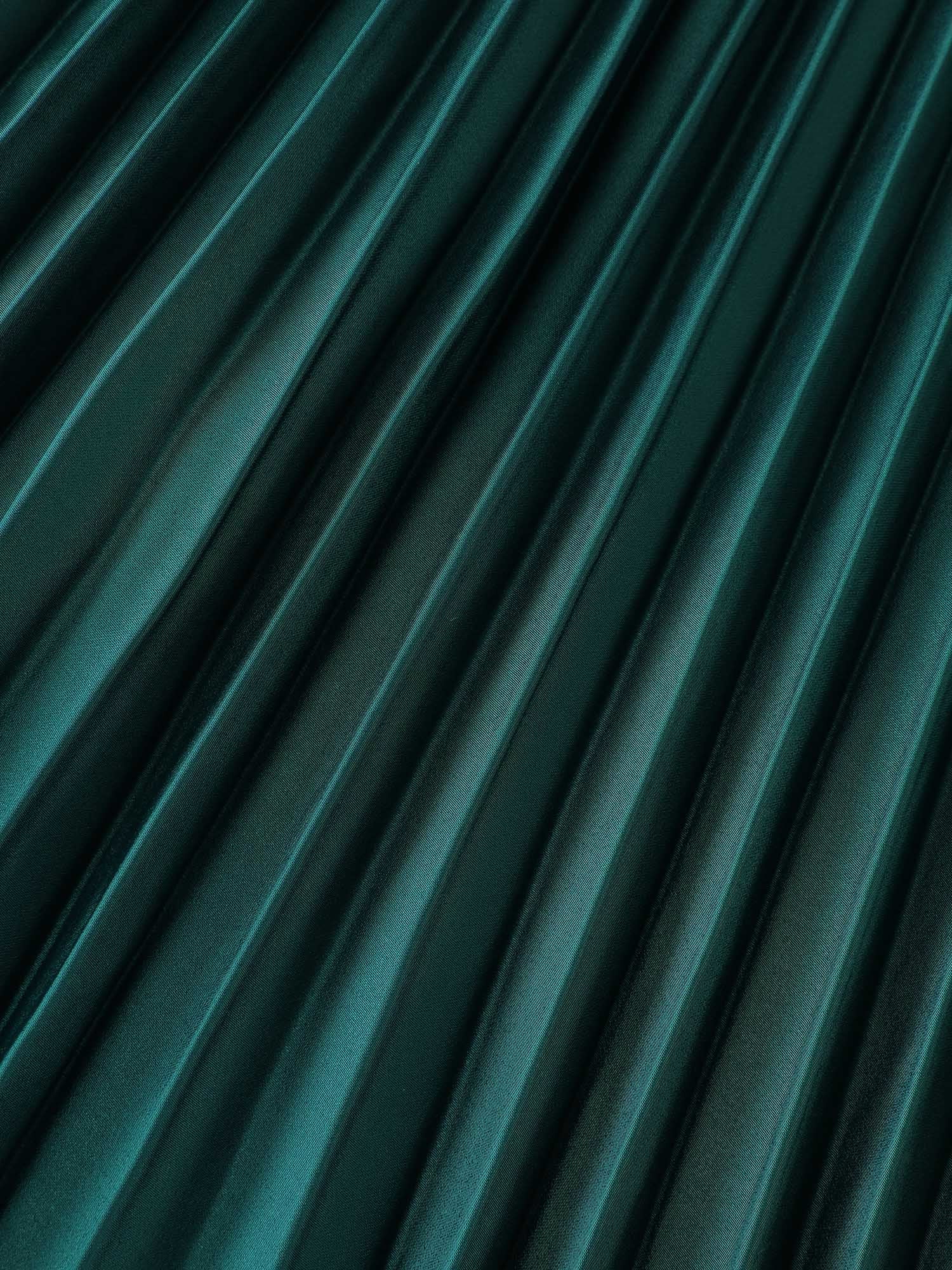 Layered Pleated Skirt Sleeveless Maxi Dress - Image 5