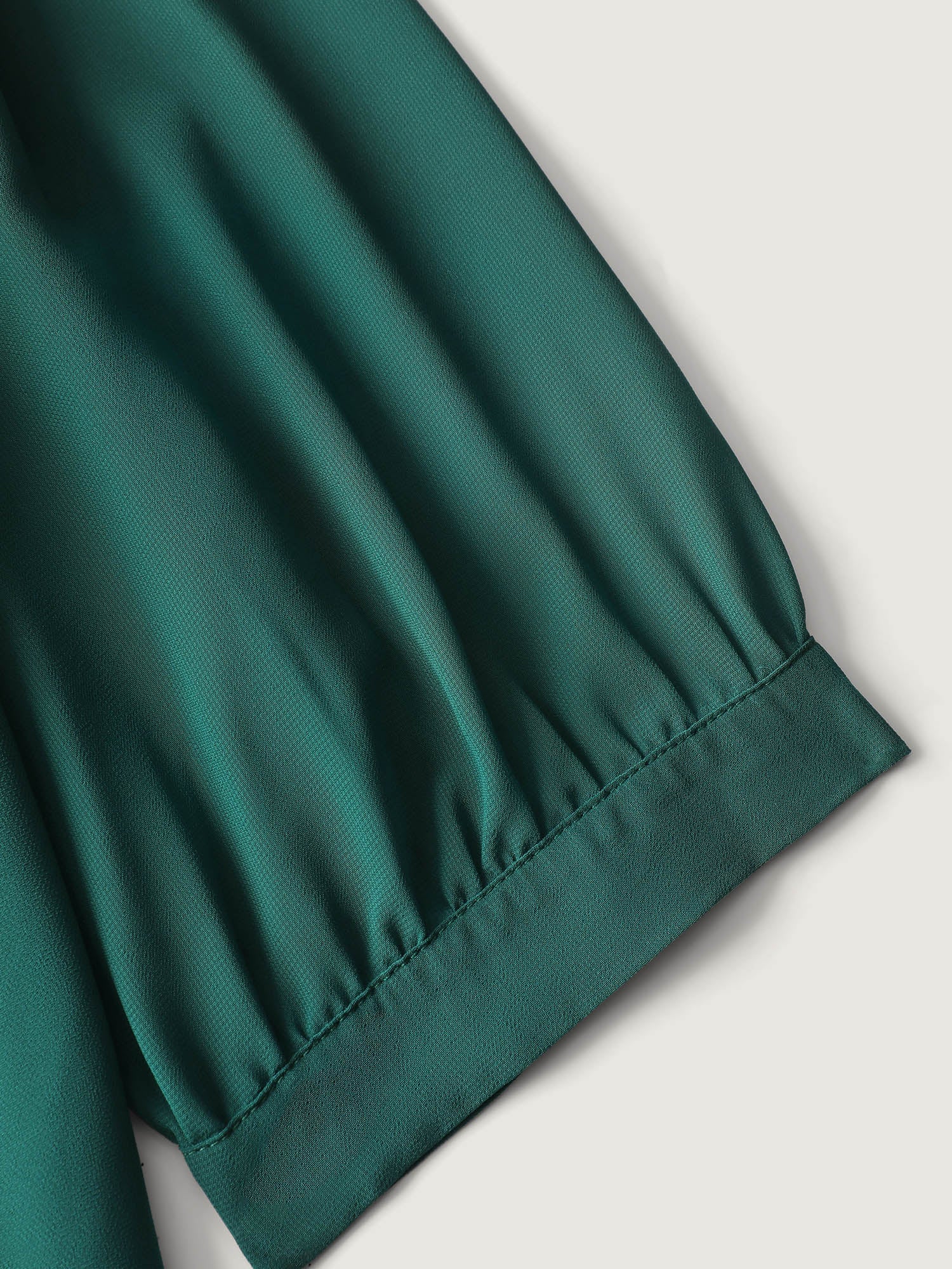 Layered Ruffled Hem Side-Tie Blouse - Image 6