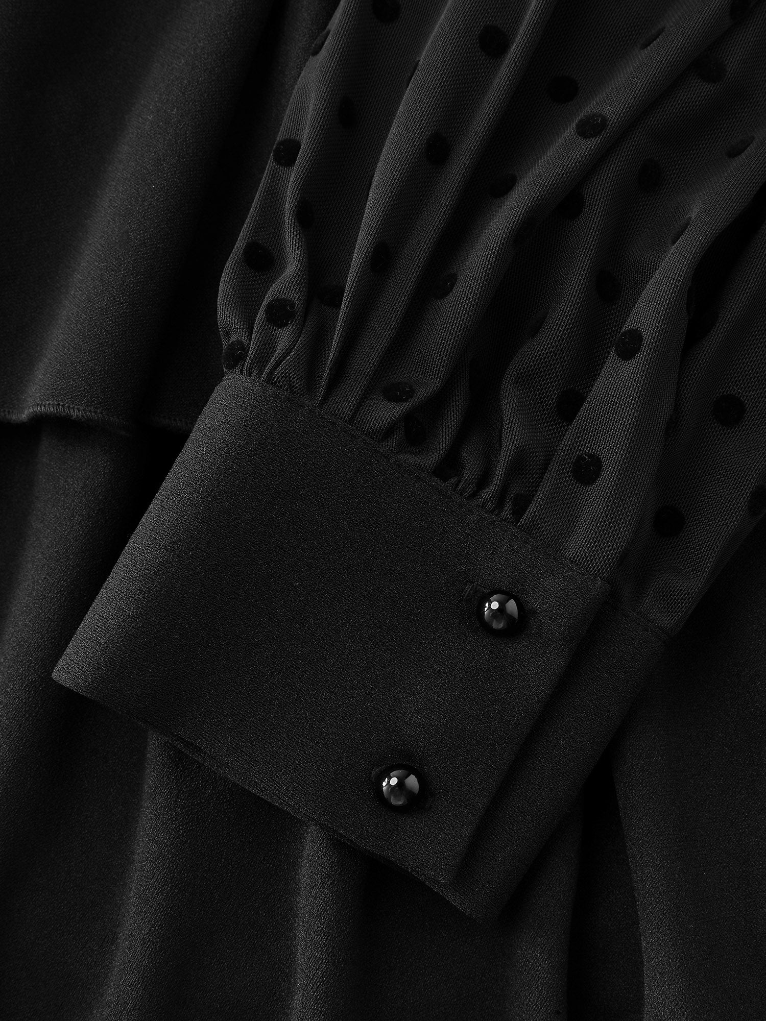 Layered Wrap Neckline Belted Midi Dress - Image 9