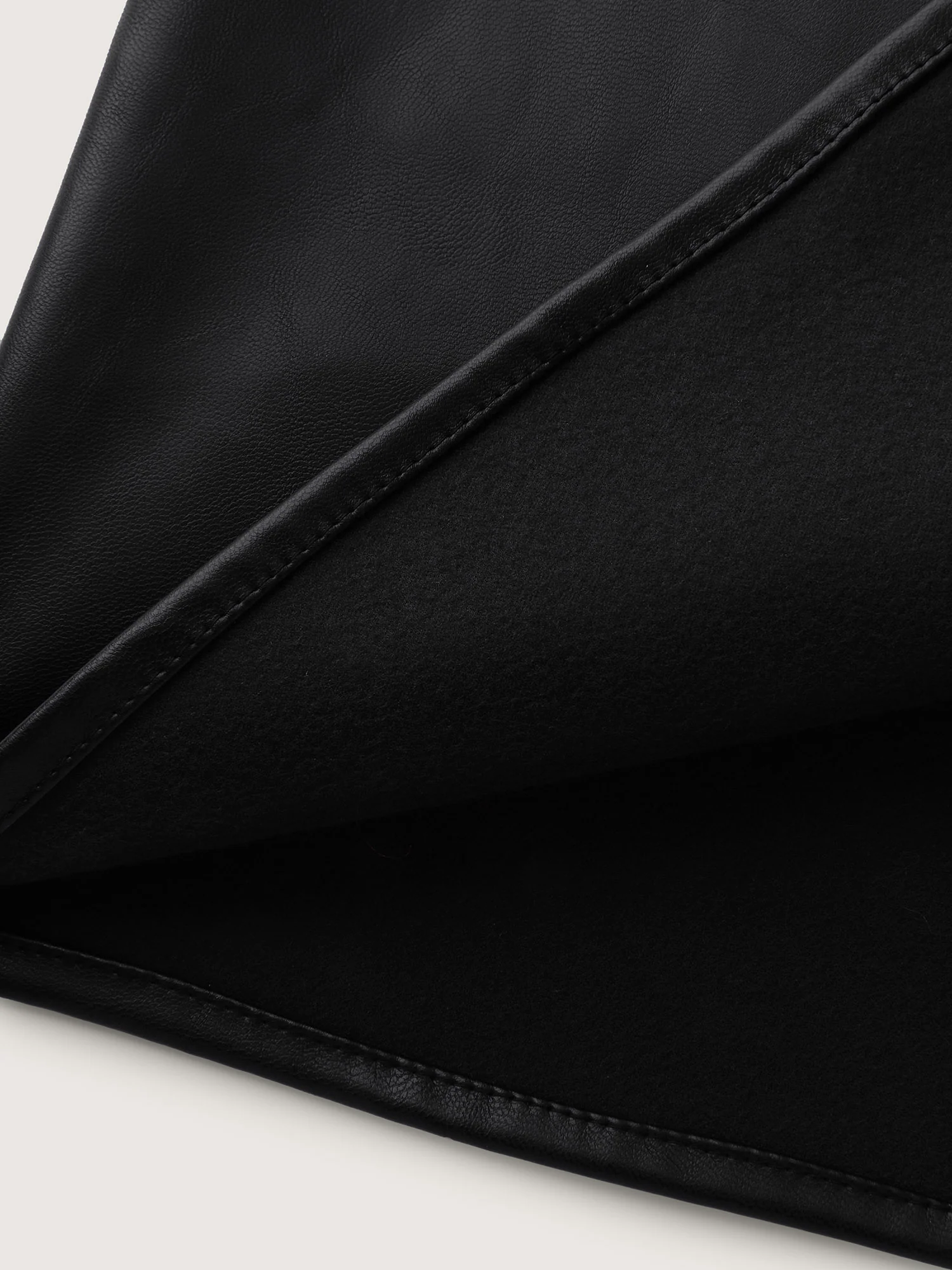 Leather V-Neck Sleeveless Sheath Dress - Image 6