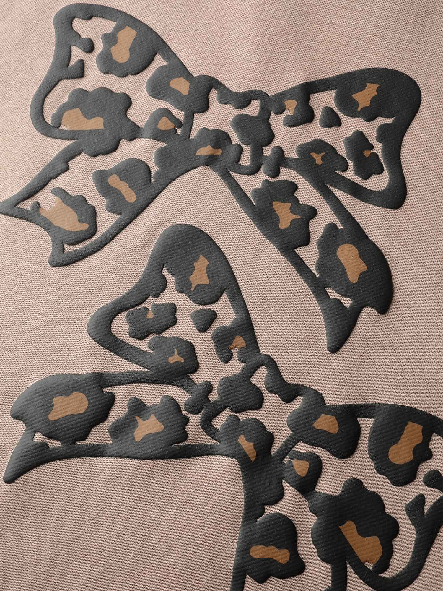 Leopard Bowtie Print Stretchy-Fit Sweatshirt - Image 6