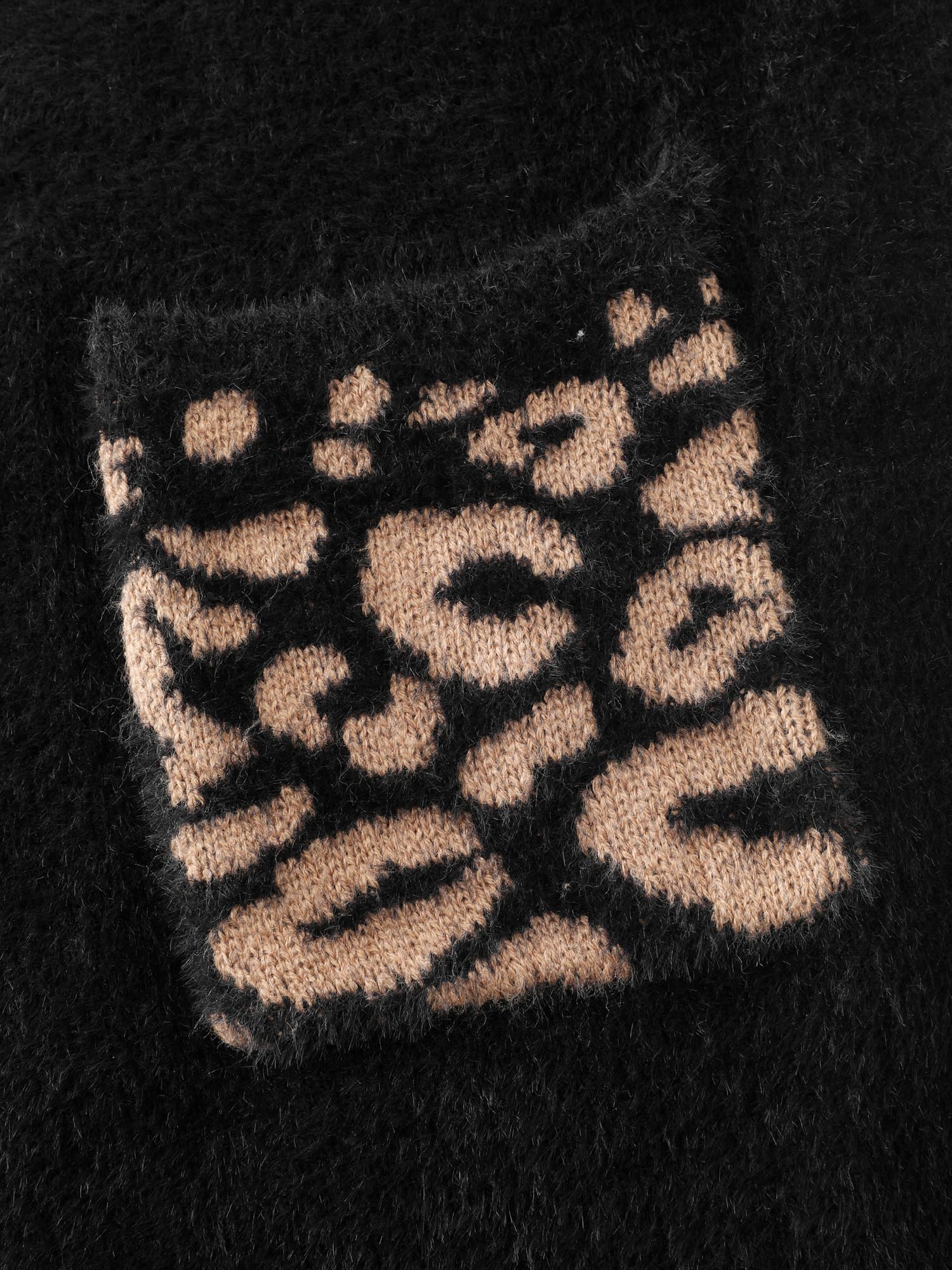 Leopard Jacquard Furry Open-Front Knit Cardigan - Image 7