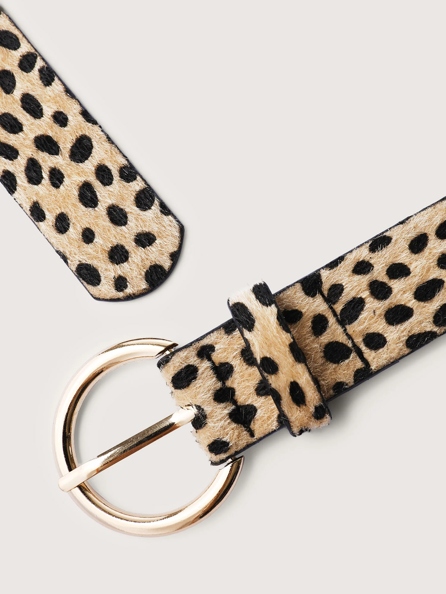 Leopard Print Buckle Wide Belt - Image 4