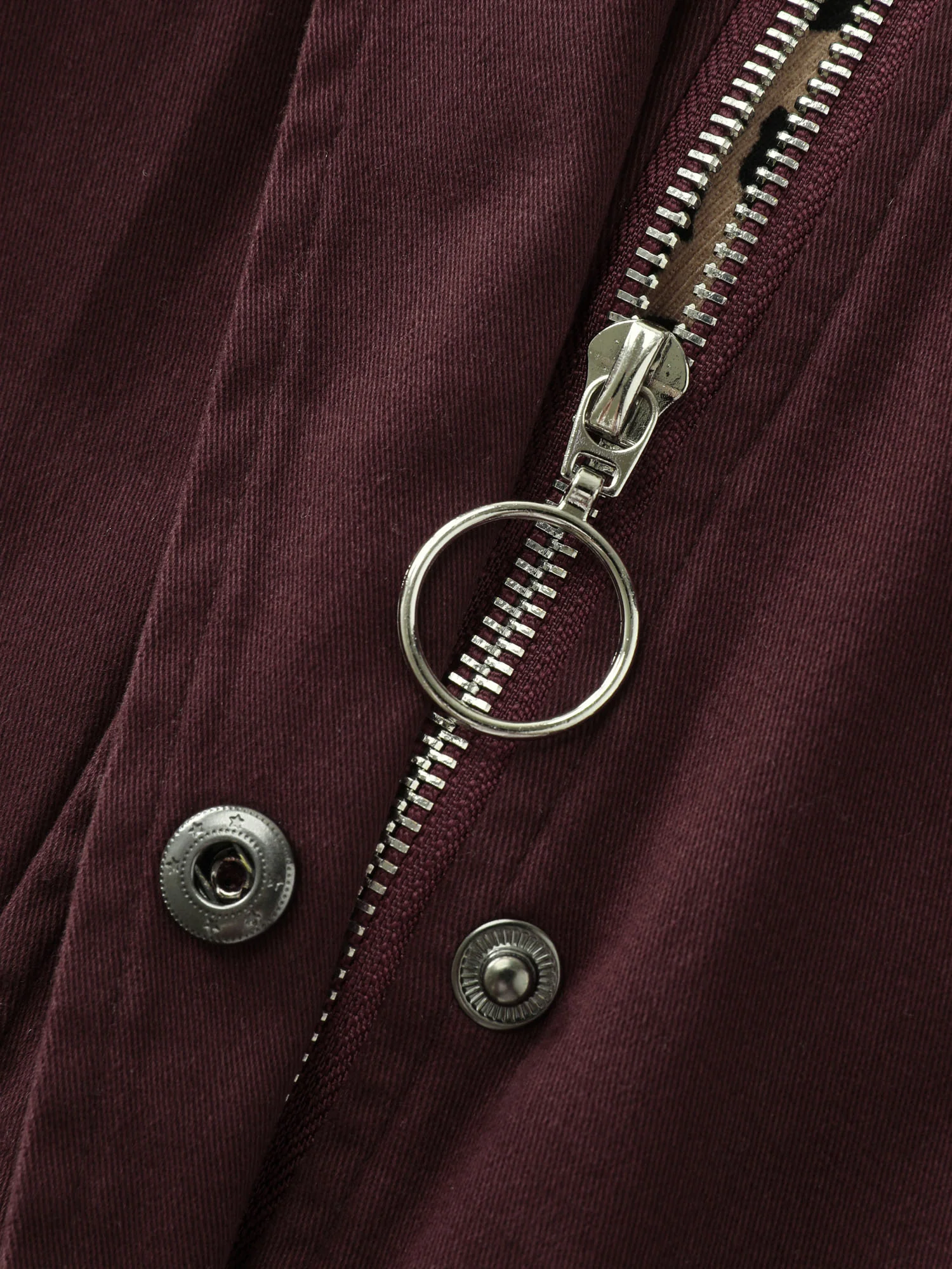 Leopard Print Collar Button-Front Zipper Jacket - Image 6