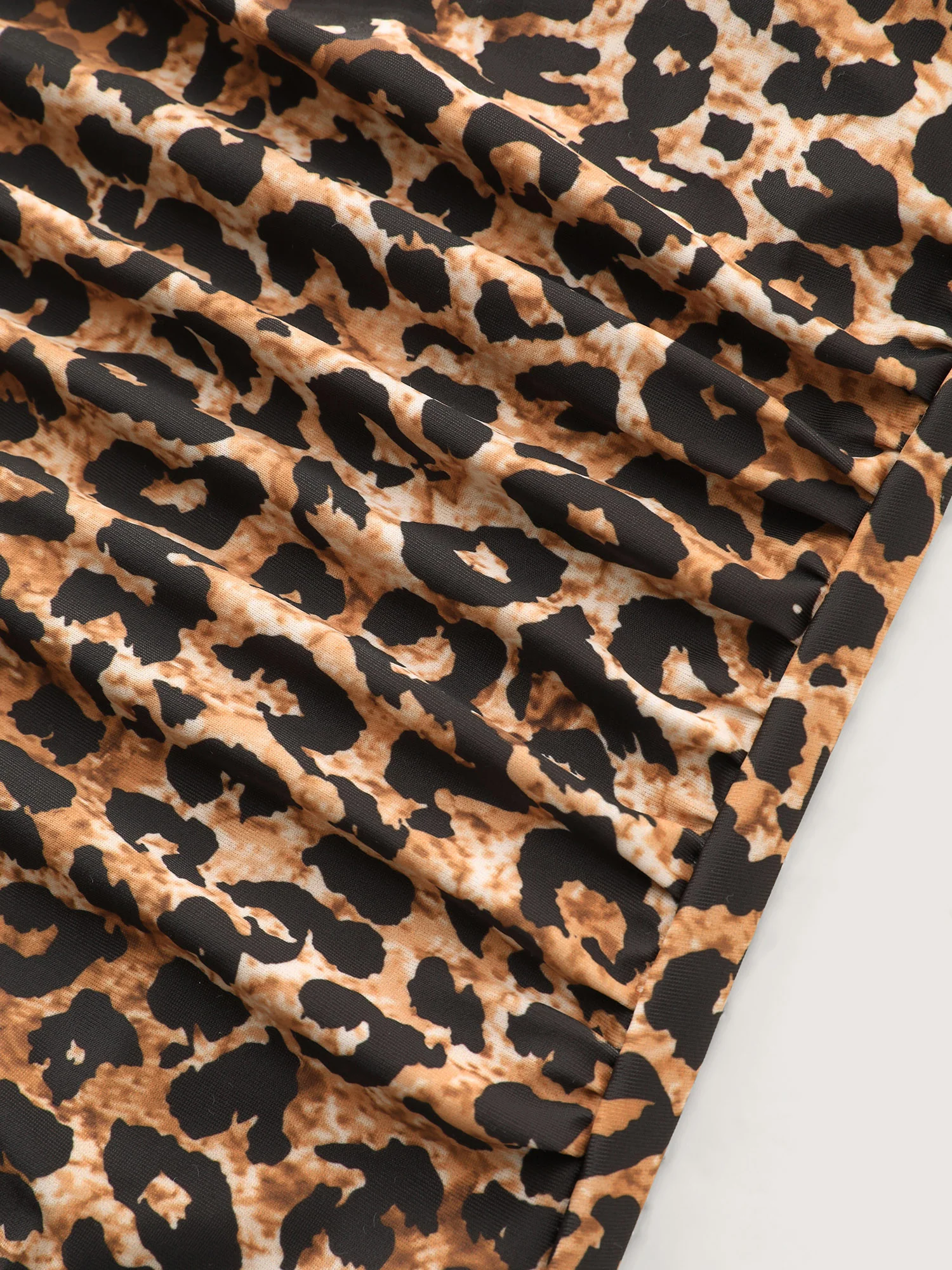 Leopard Print Color Contrast One-Piece Swim - Image 7
