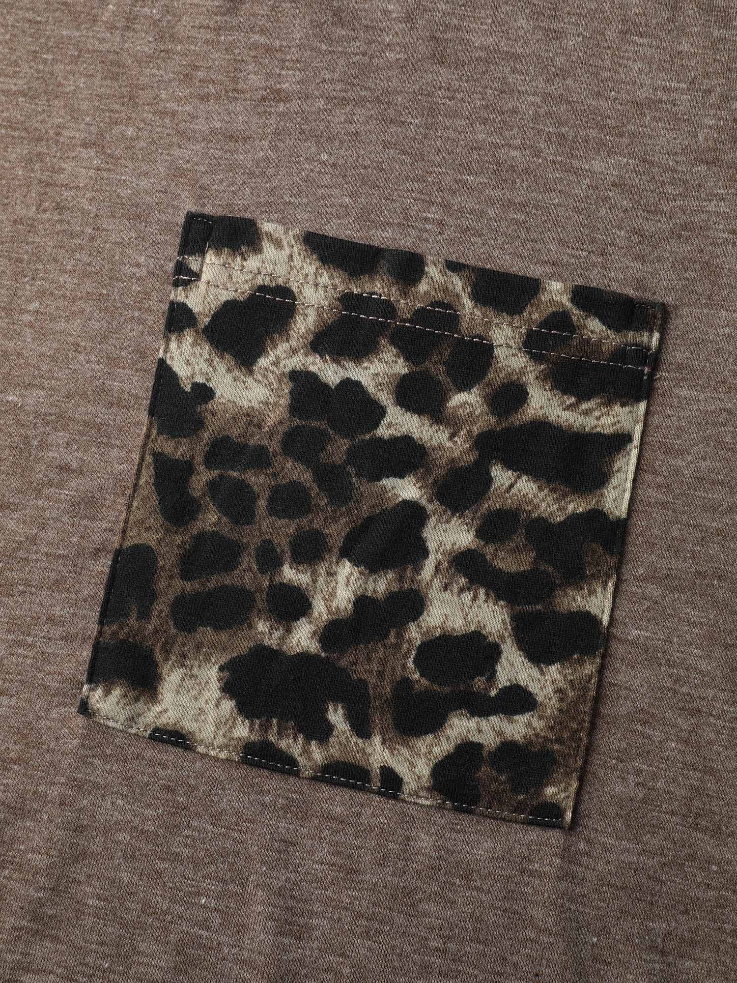 Leopard Print Contrast Lounge Set - Image 12