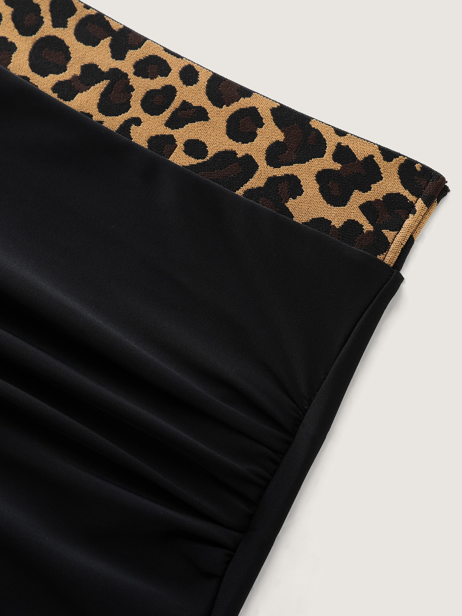 Leopard Print High Waist Swim Bottoms - Image 5