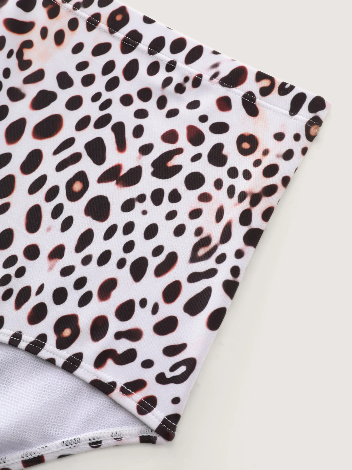 Leopard Print Hips Coverage Swim Dress - Image 11