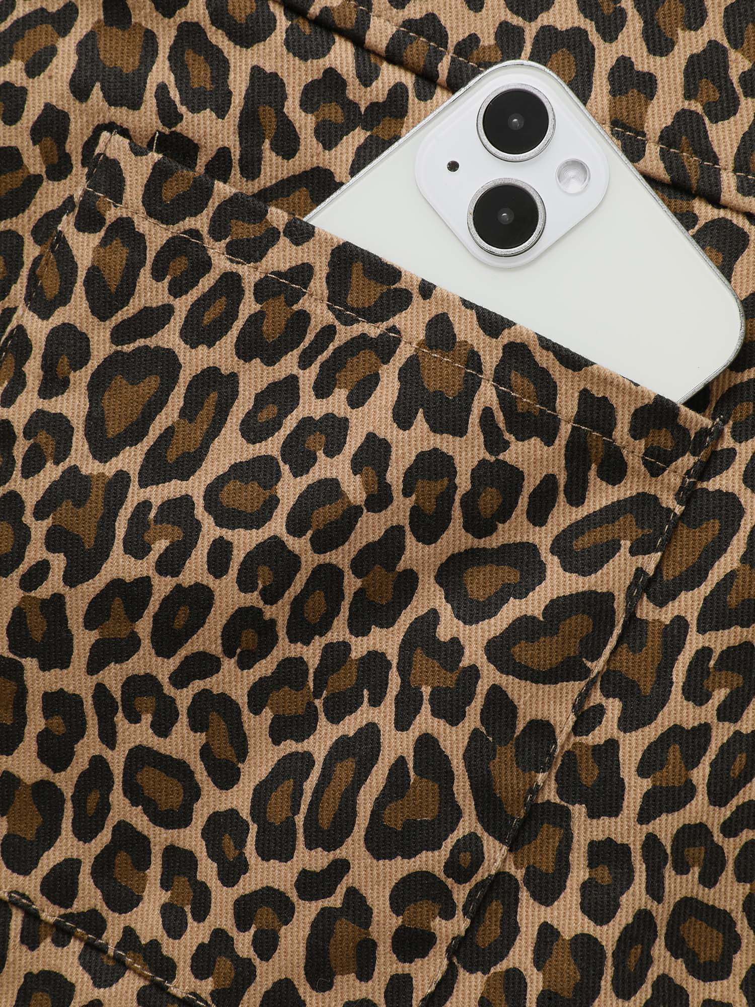 Leopard Print O Ring Zipper Dress - Image 5