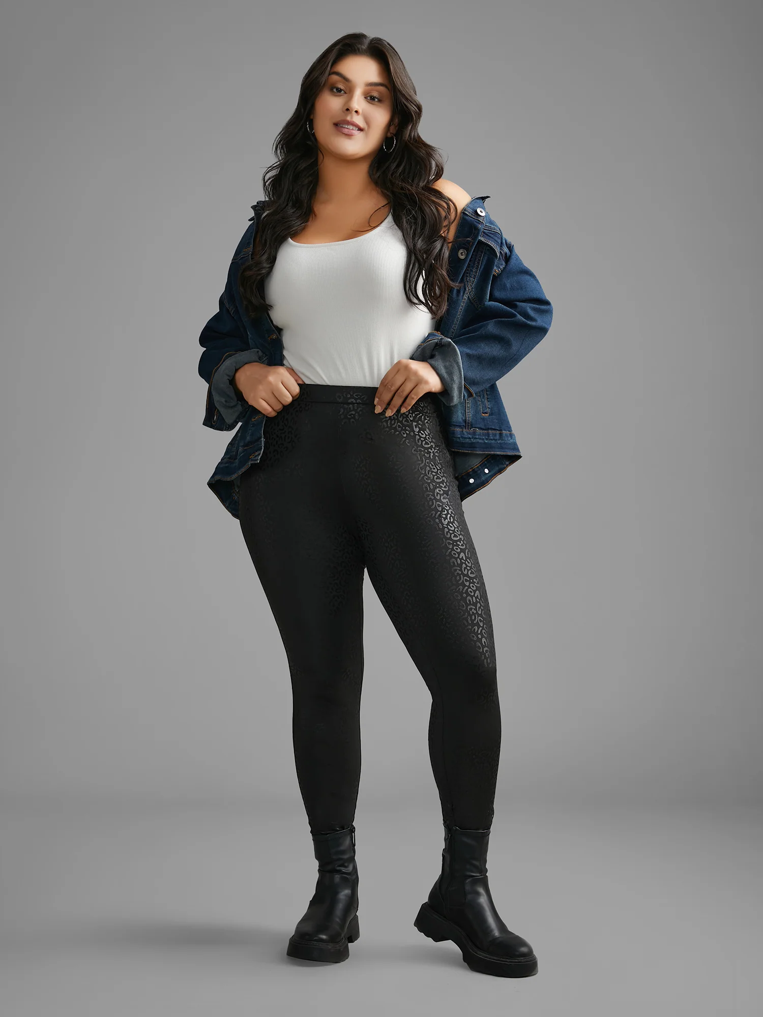 Leopard Print Pocket High Stretch Leggings - Image 6