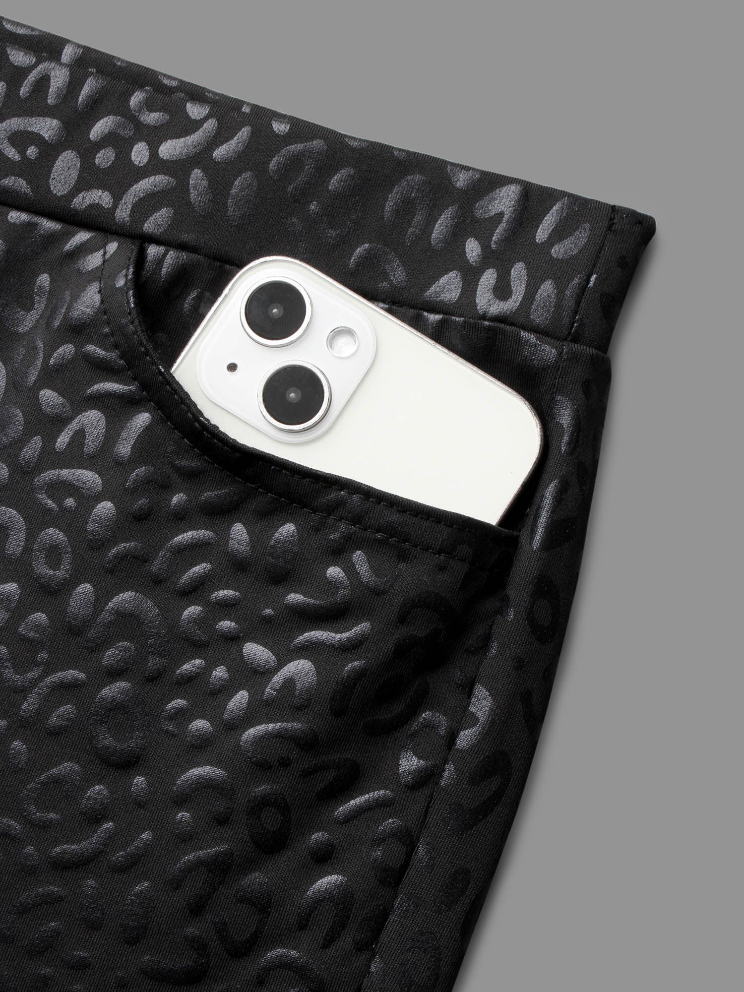 Leopard Print Pocket High Stretch Leggings - Image 7