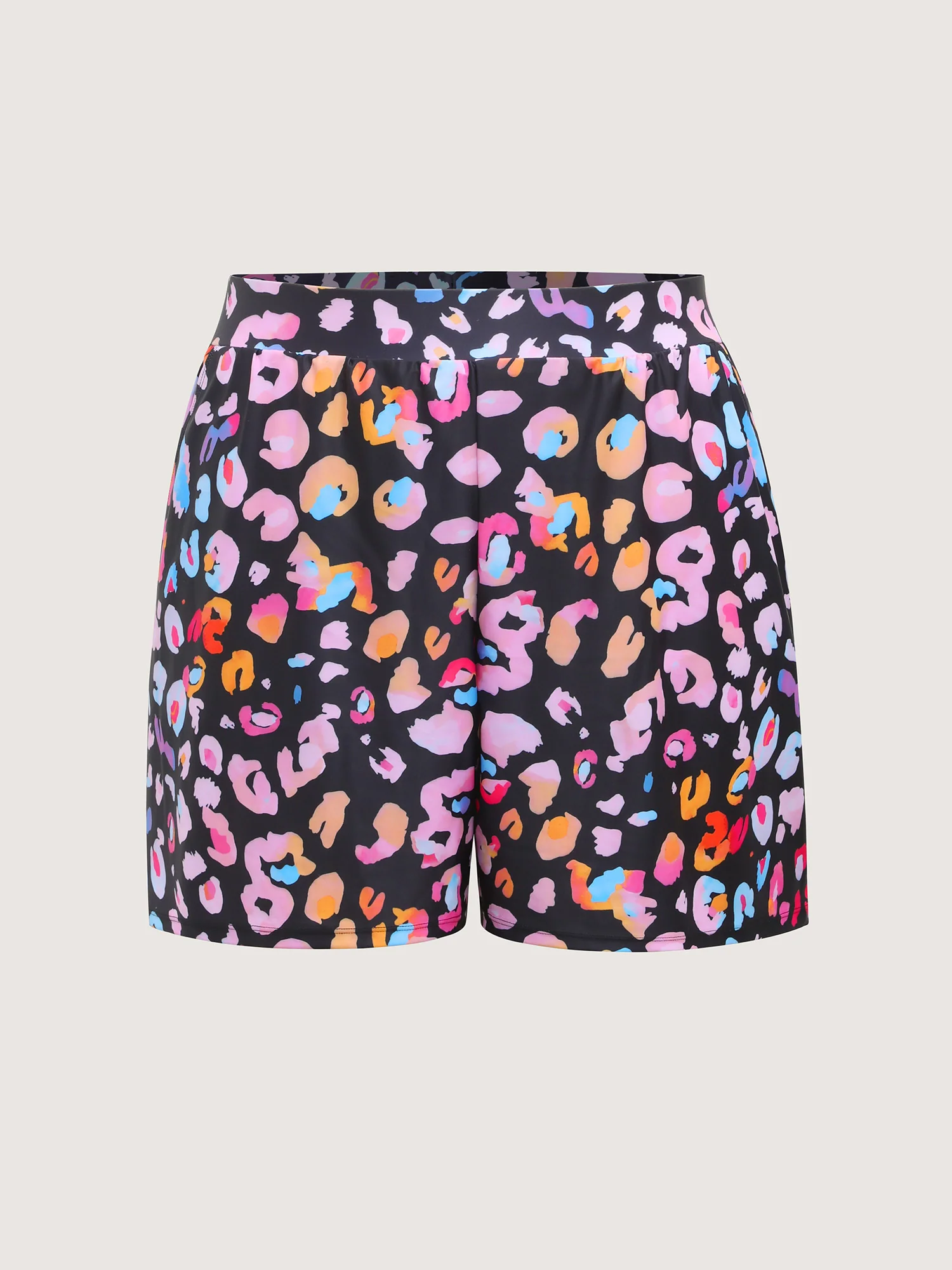 Leopard Print Pockets Swim Shorts - Image 8