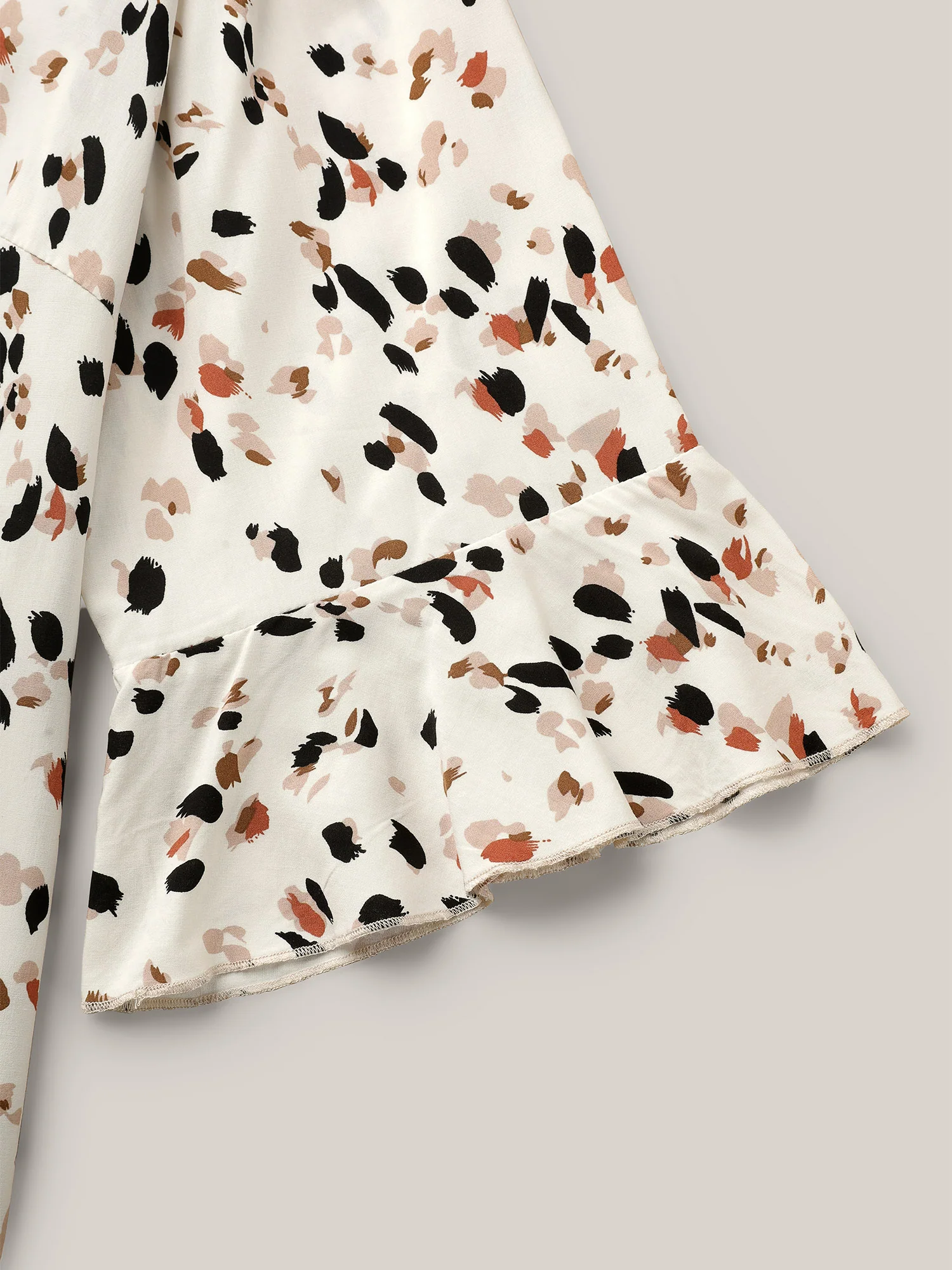 Leopard Print Ruffled Detail Shirt - Image 6