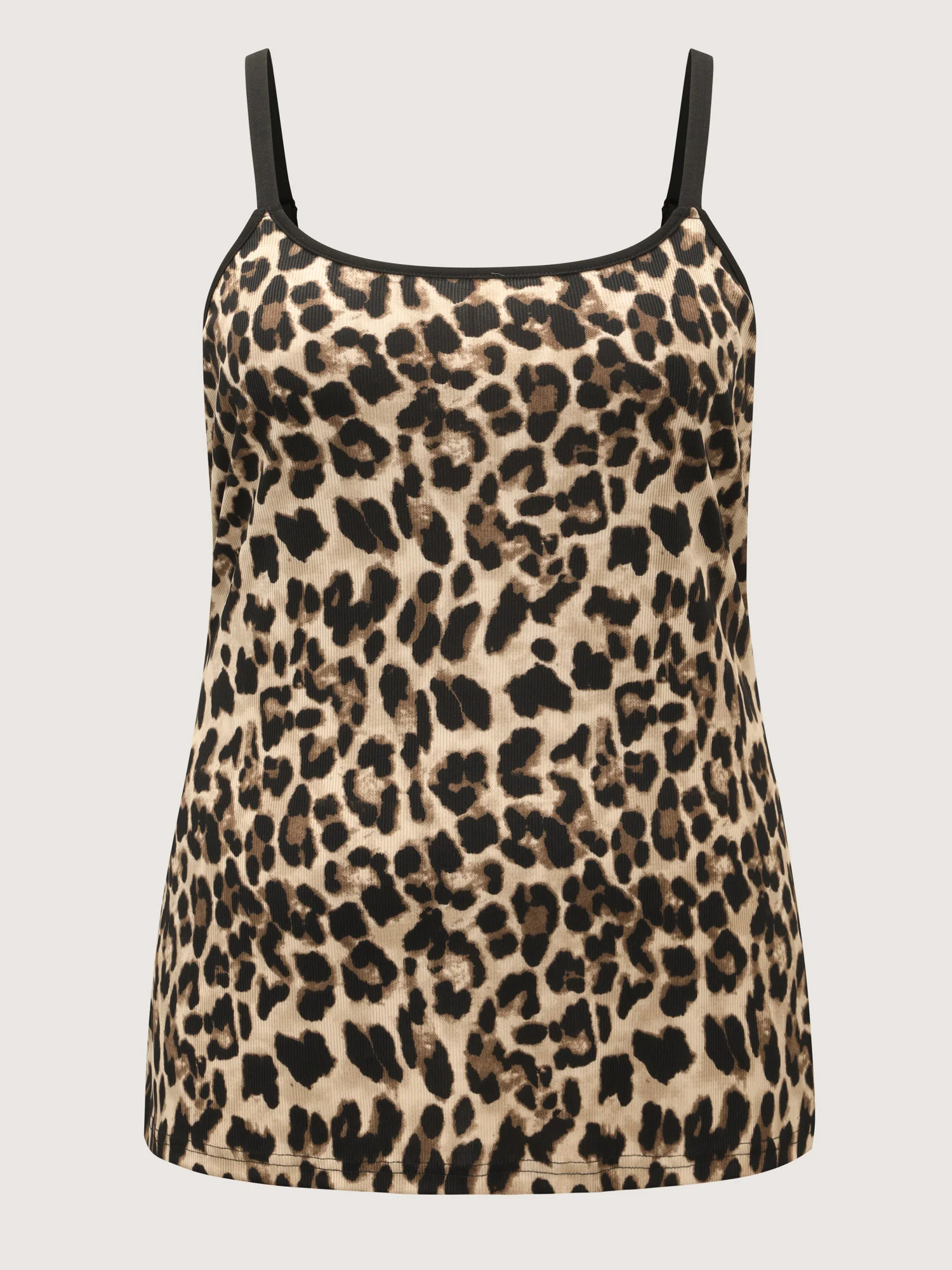 Leopard Print Scoop Neck Tank Top - Image 7