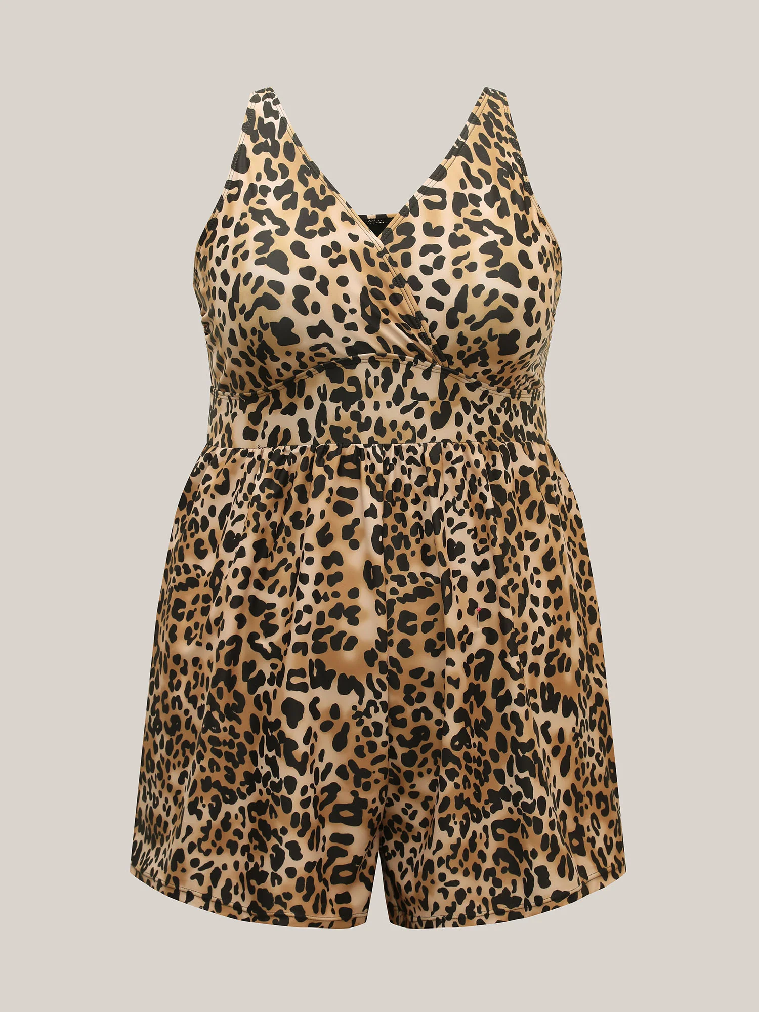 Leopard Print Slim-Fit One-Piece Swimsuit - Image 5