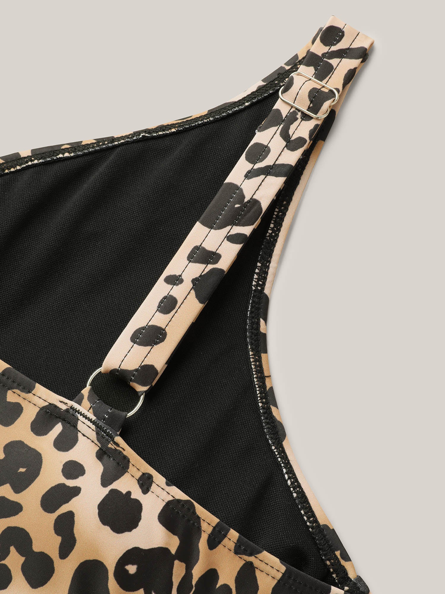 Leopard Print Slim-Fit One-Piece Swimsuit - Image 7