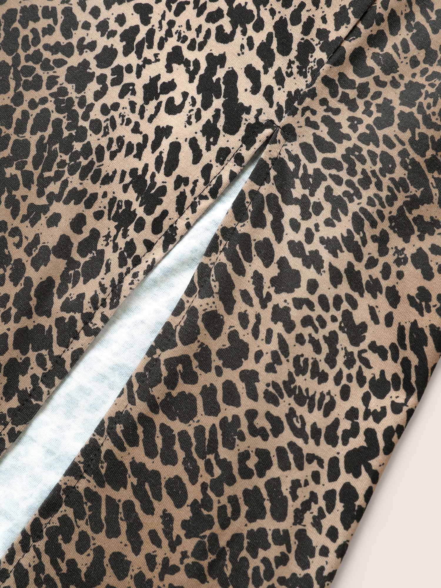 Wild Leopard Print Side Split Cami Nightgown - Image 6