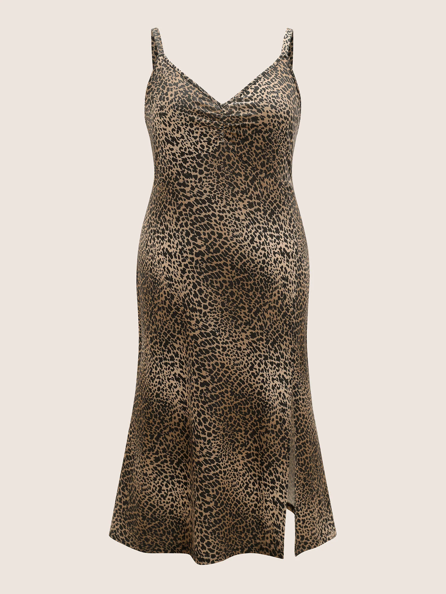 Wild Leopard Print Side Split Cami Nightgown - Image 7