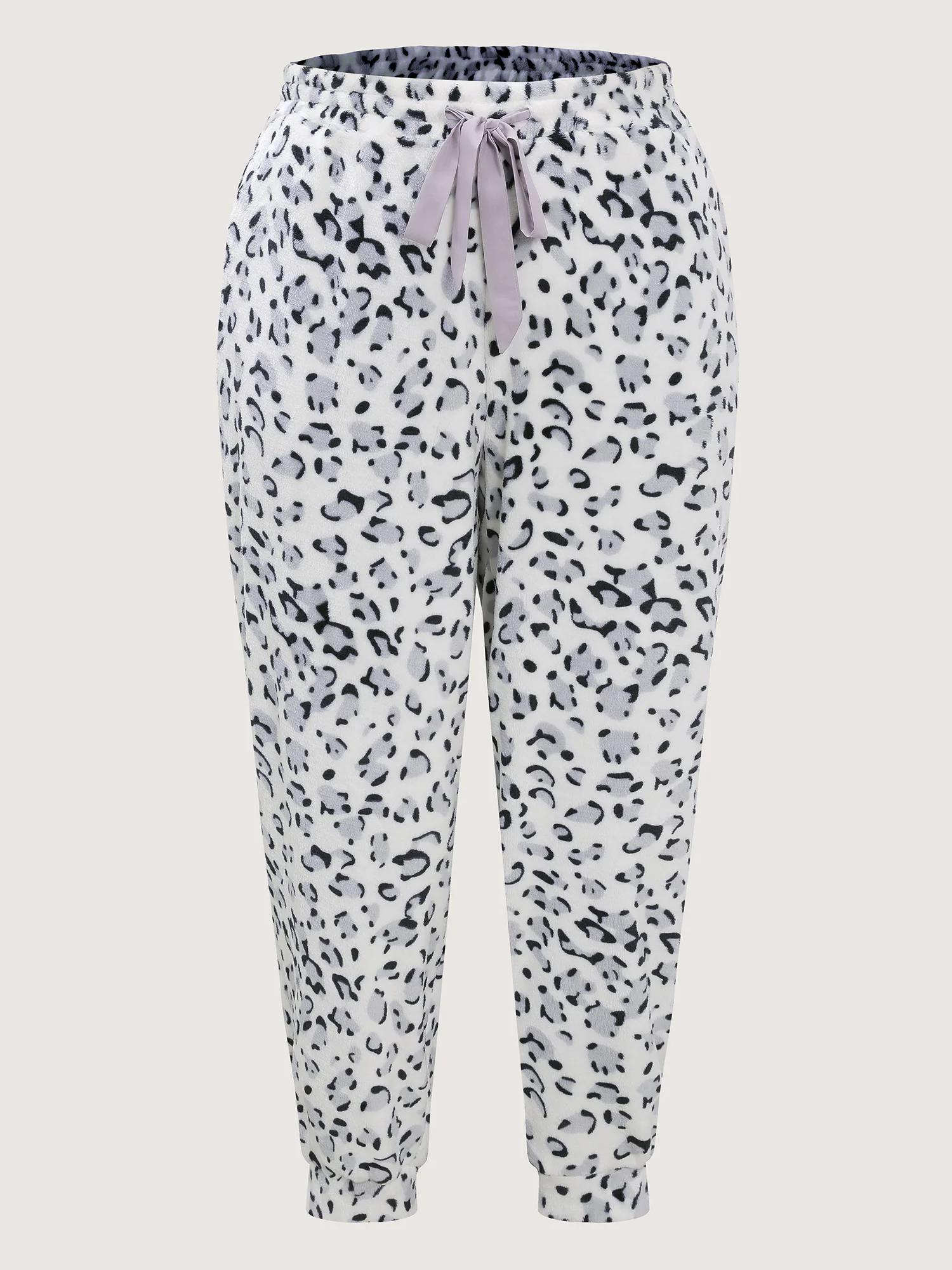 Leopard Print Stretchy Cuff Lounge Bottoms - Image 6