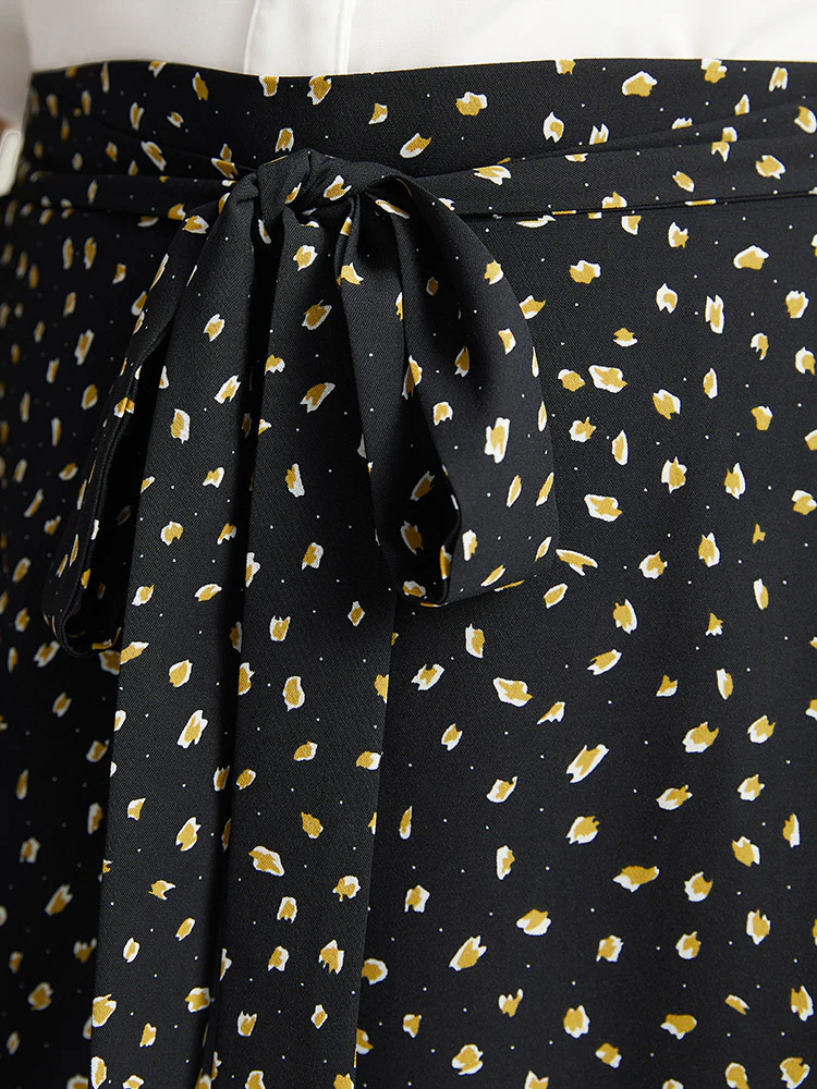 Leopard Print Ties Straight Leg Pants - Image 7