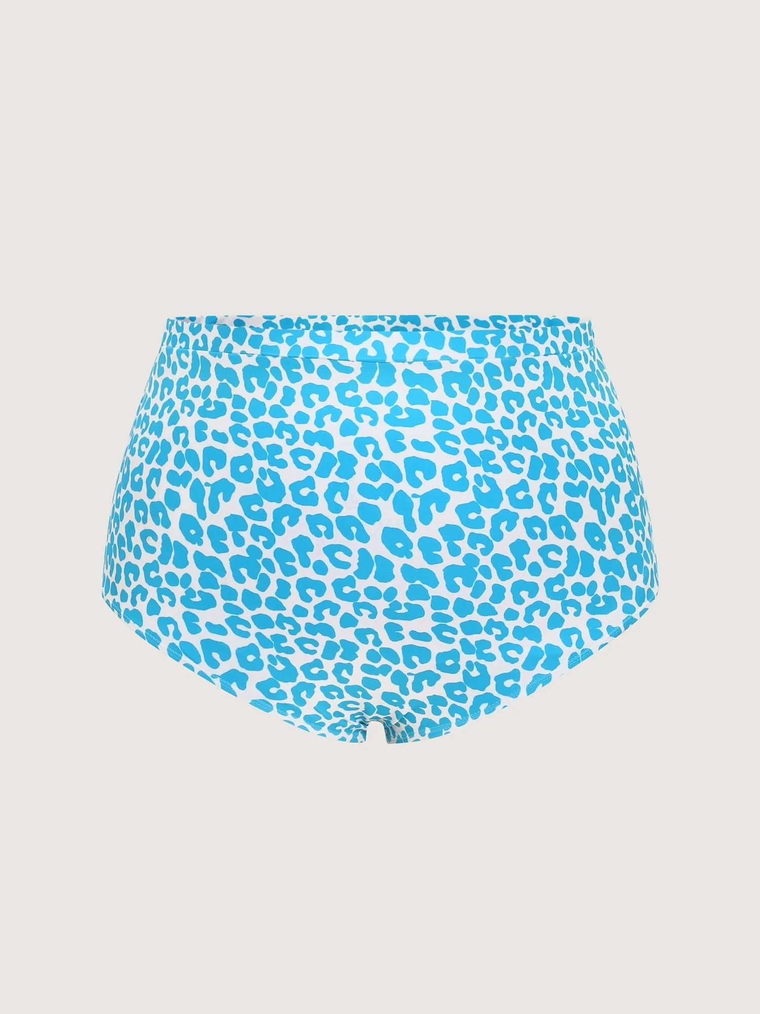 Leopard Print Triangular Waist Swim Dress - Image 12