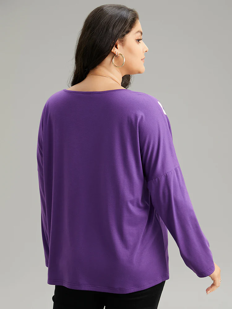 Leopard Print Two Tone T-shirt - Image 2