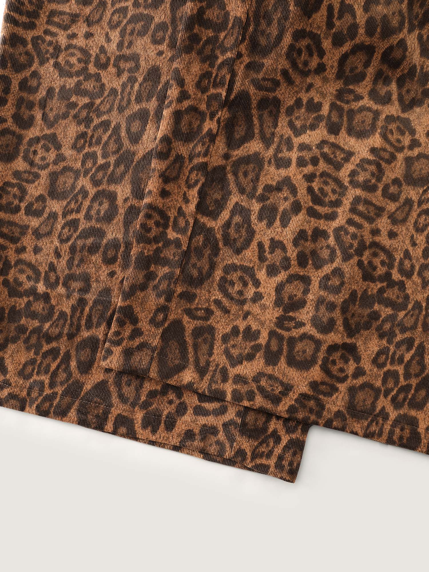 Leopard Print Wide-Leg Pants - Image 7