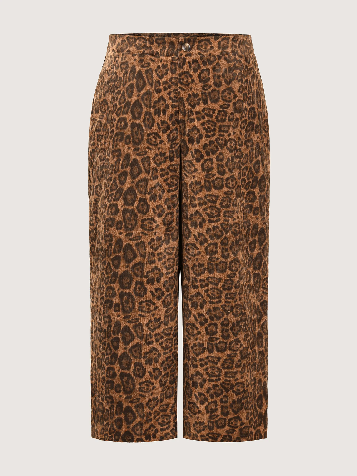 Leopard Print Wide-Leg Pants - Image 8