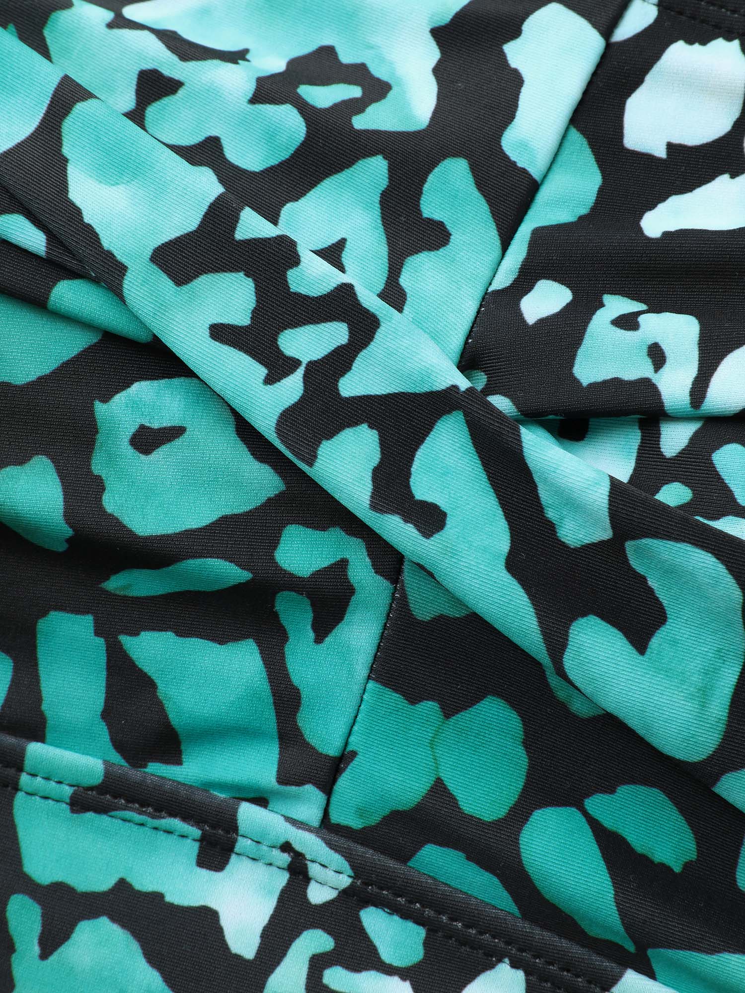 Leopard Twist Front One-Piece Swimsuit - Image 5