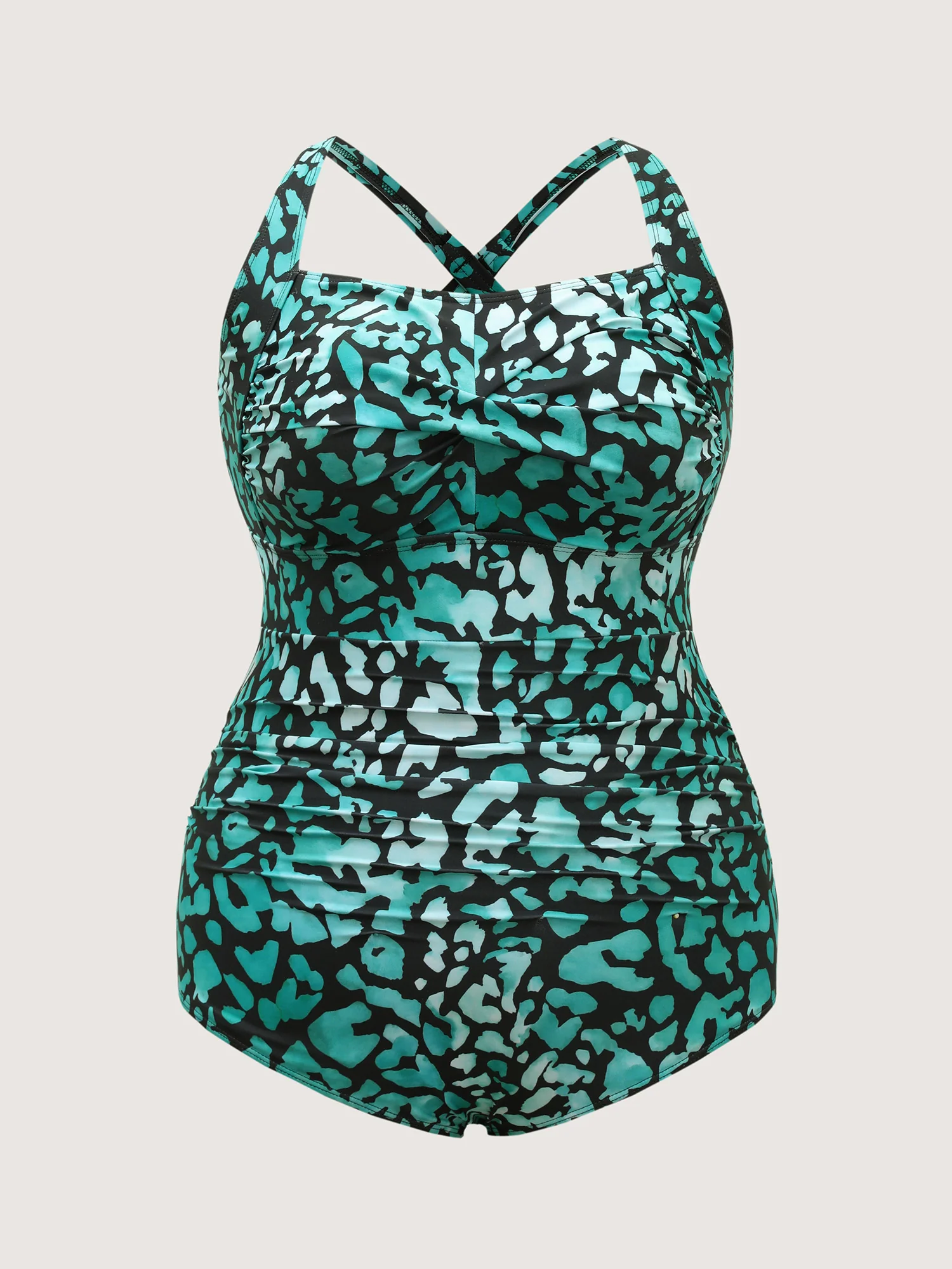 Leopard Twist Front One-Piece Swimsuit - Image 7