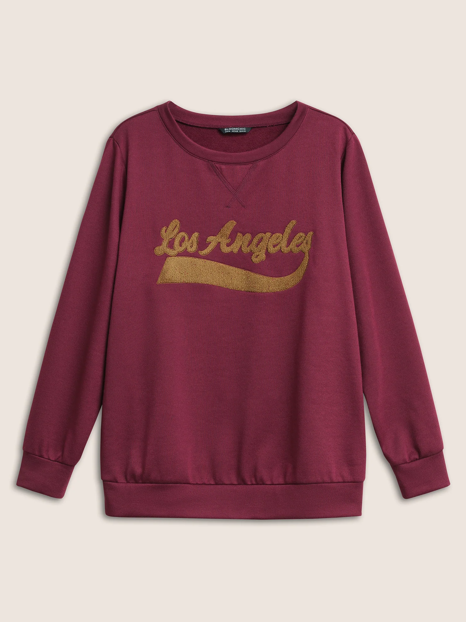 Letter Graphic Towel Embroidered Sweatshirt - Image 7