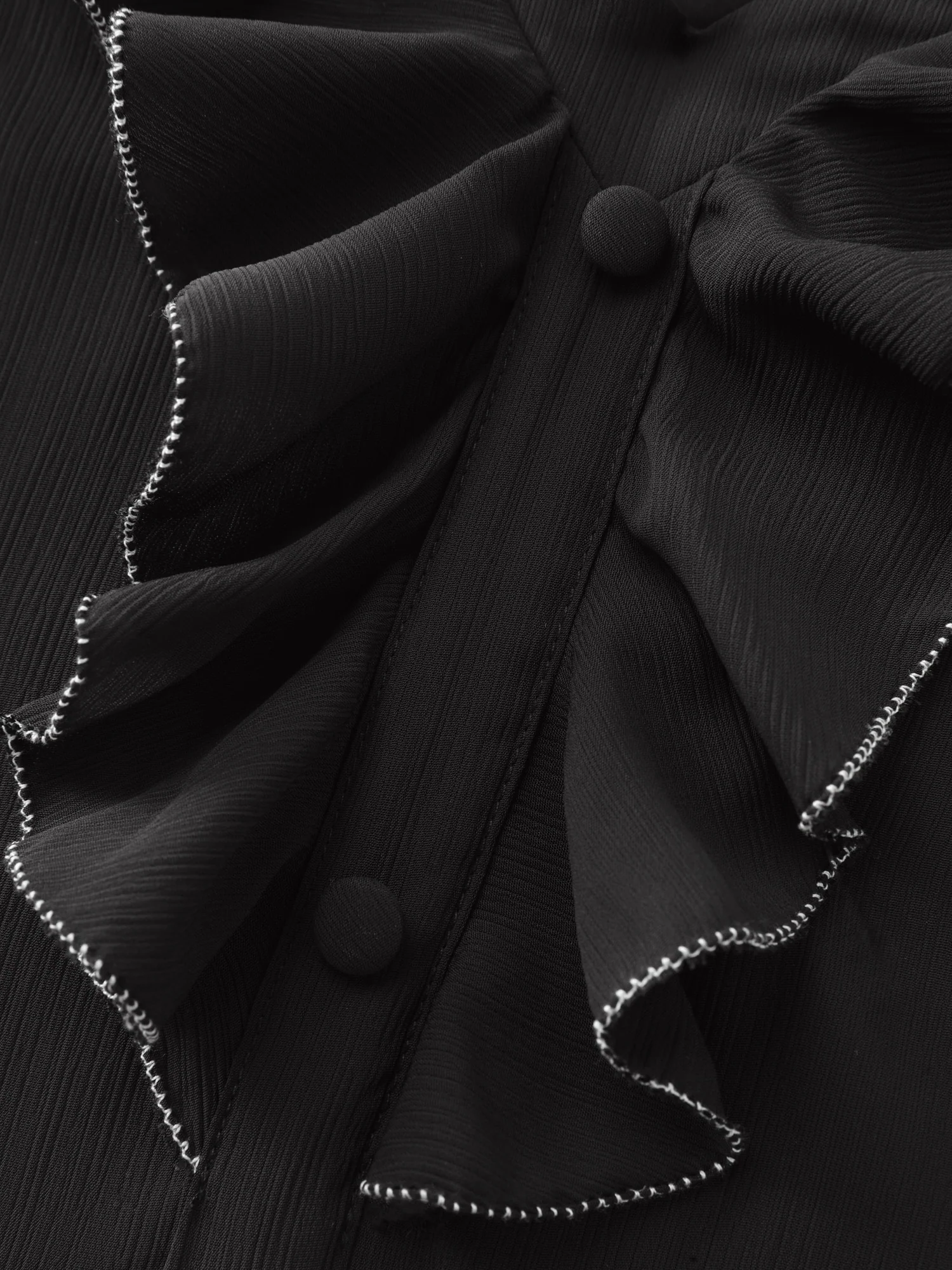 Lettuce Edge Color Contrast Blouse - Image 7
