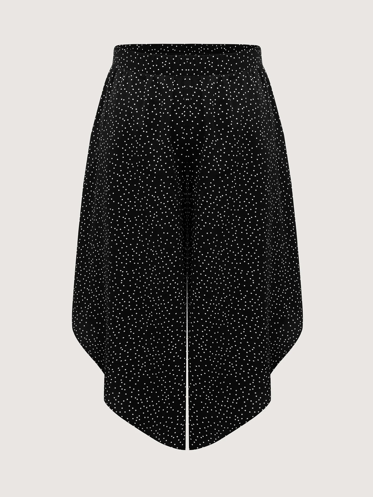 Little Dots Asymmetrical Hem Slit Pants - Image 5