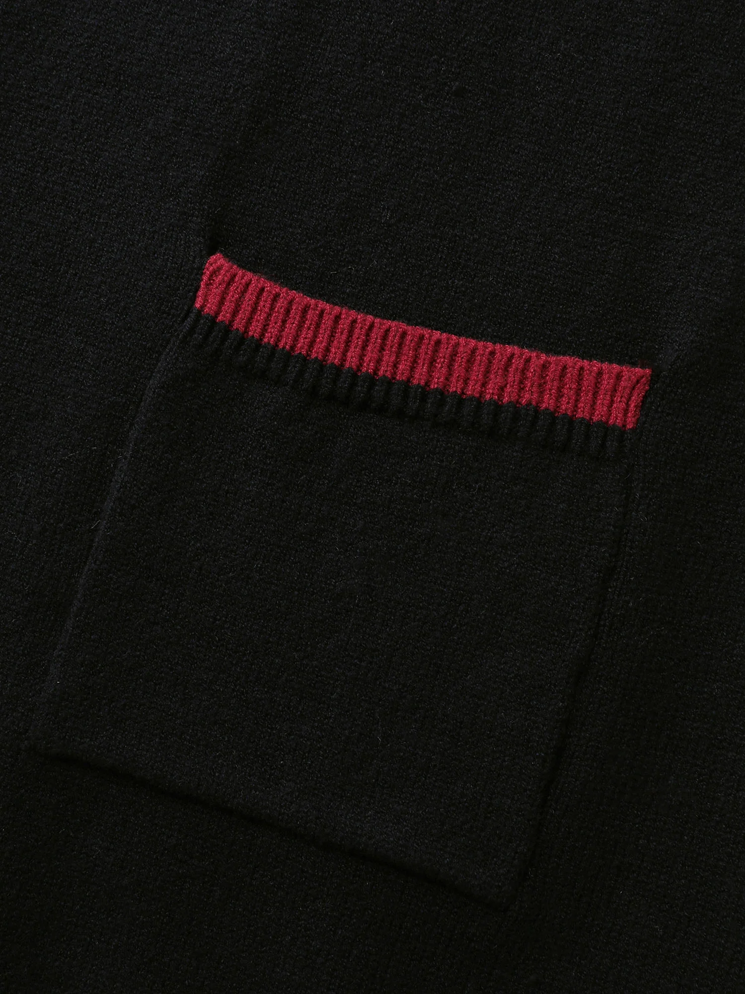 Lobster Jacquard Pockets Color Block Knit Cardigan - Image 6