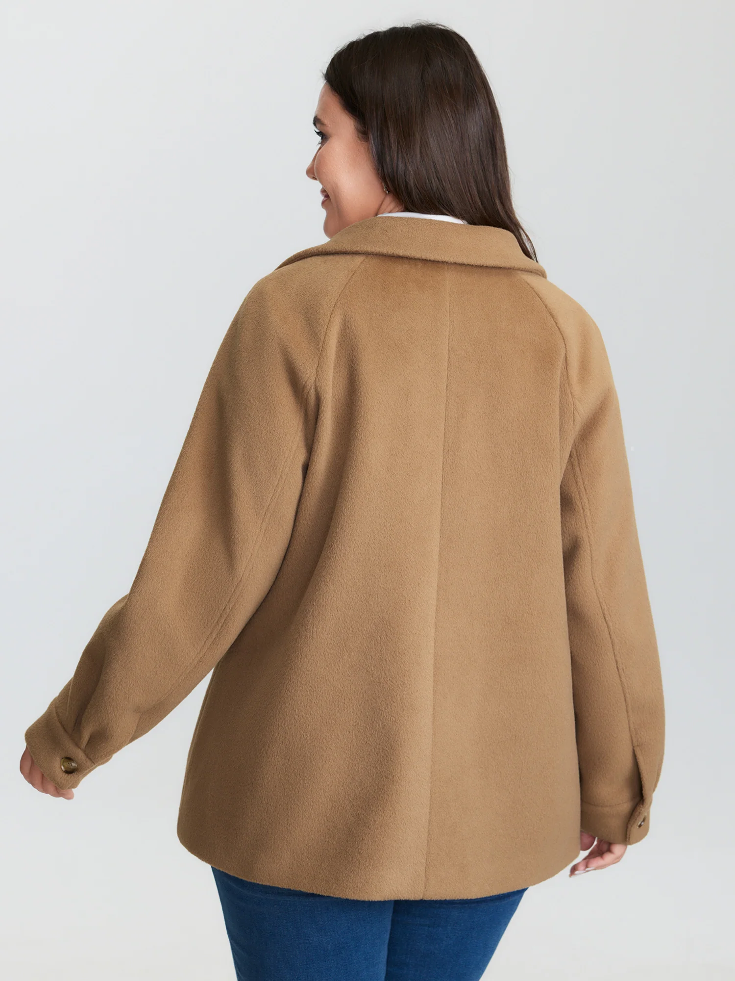Loop Buttons Pockets Relaxed-Fit Jacket - Image 5