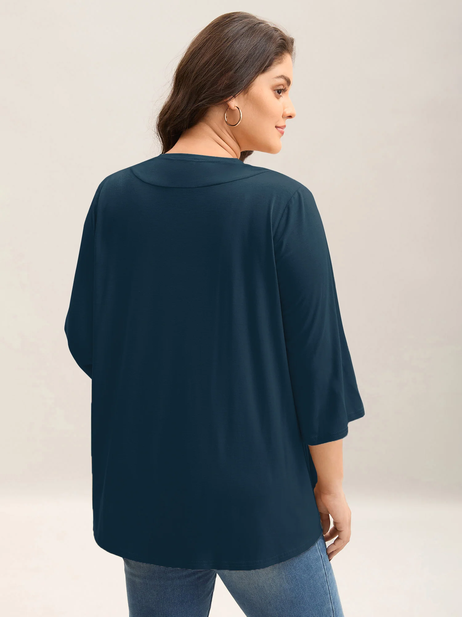 Lotus Hem Curvy Kimono Cover-Up - Image 12